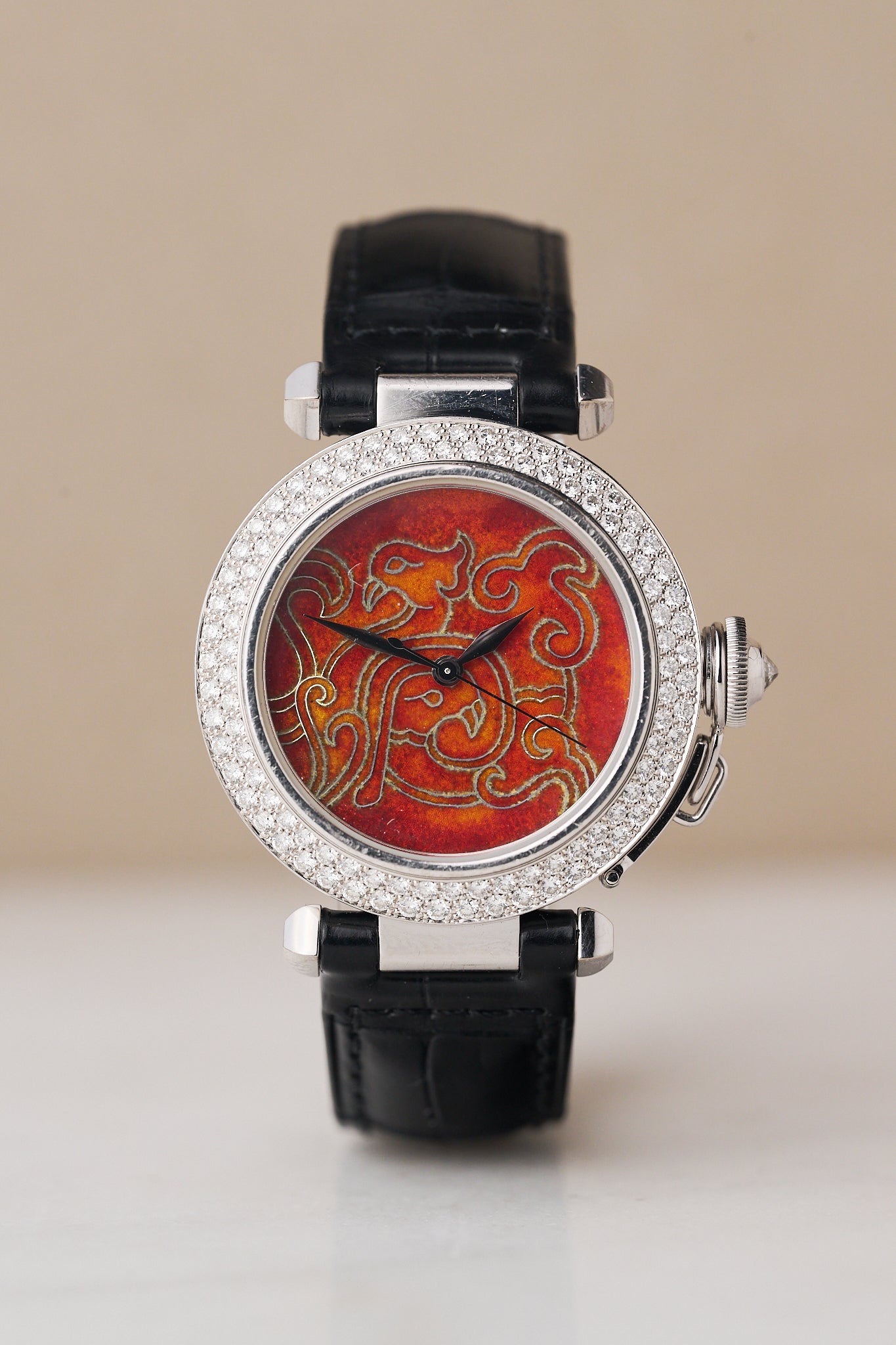 Cartier Pasha De Cartier cloisonn Enamel Dial Fathom Watches