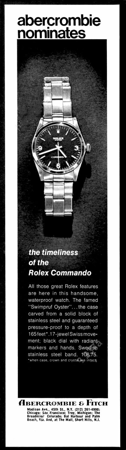 Rolex Oyster 6429 Blank Dial Commando Fathom Watches