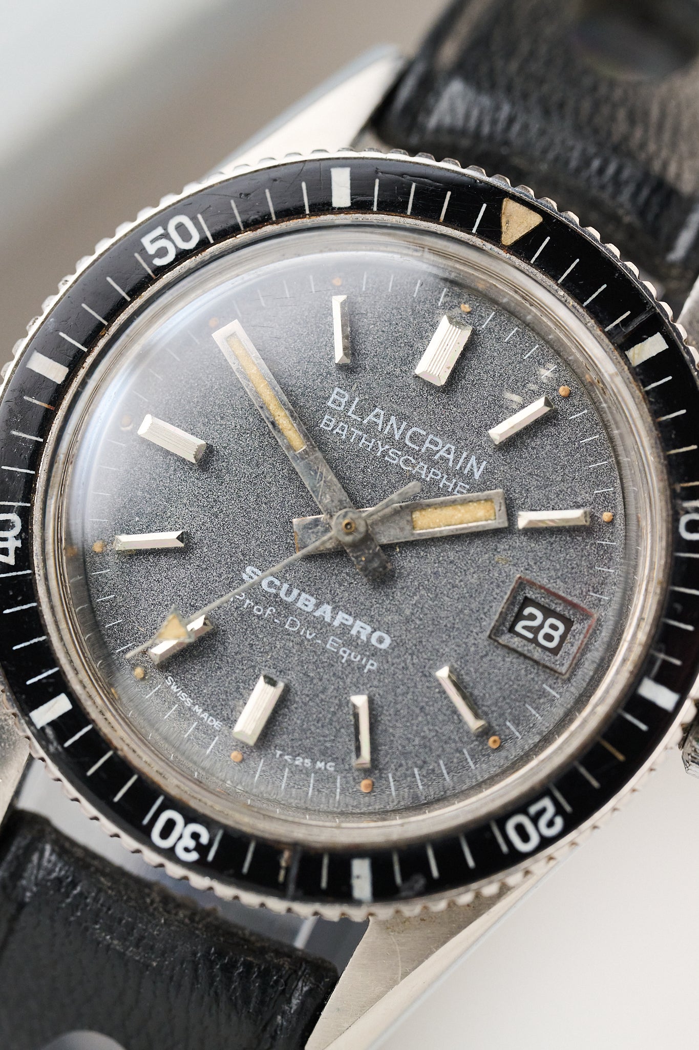 BLANCPAIN BATHYSCAPHE 'SCUBAPRO' DOUBLE SIGNED