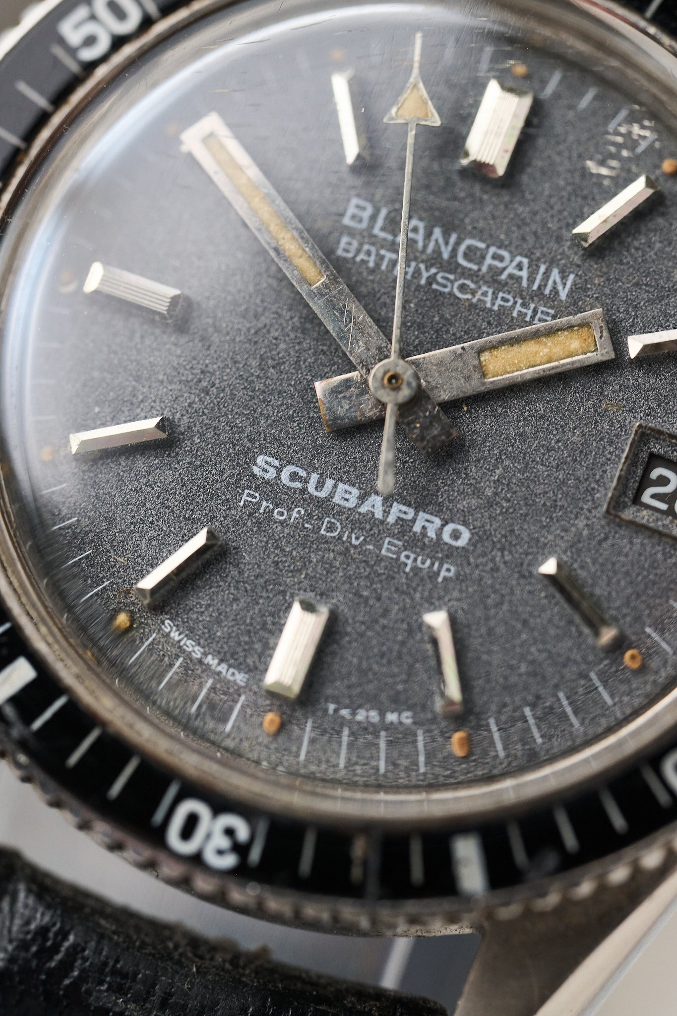 BLANCPAIN BATHYSCAPHE 'SCUBAPRO' DOUBLE SIGNED