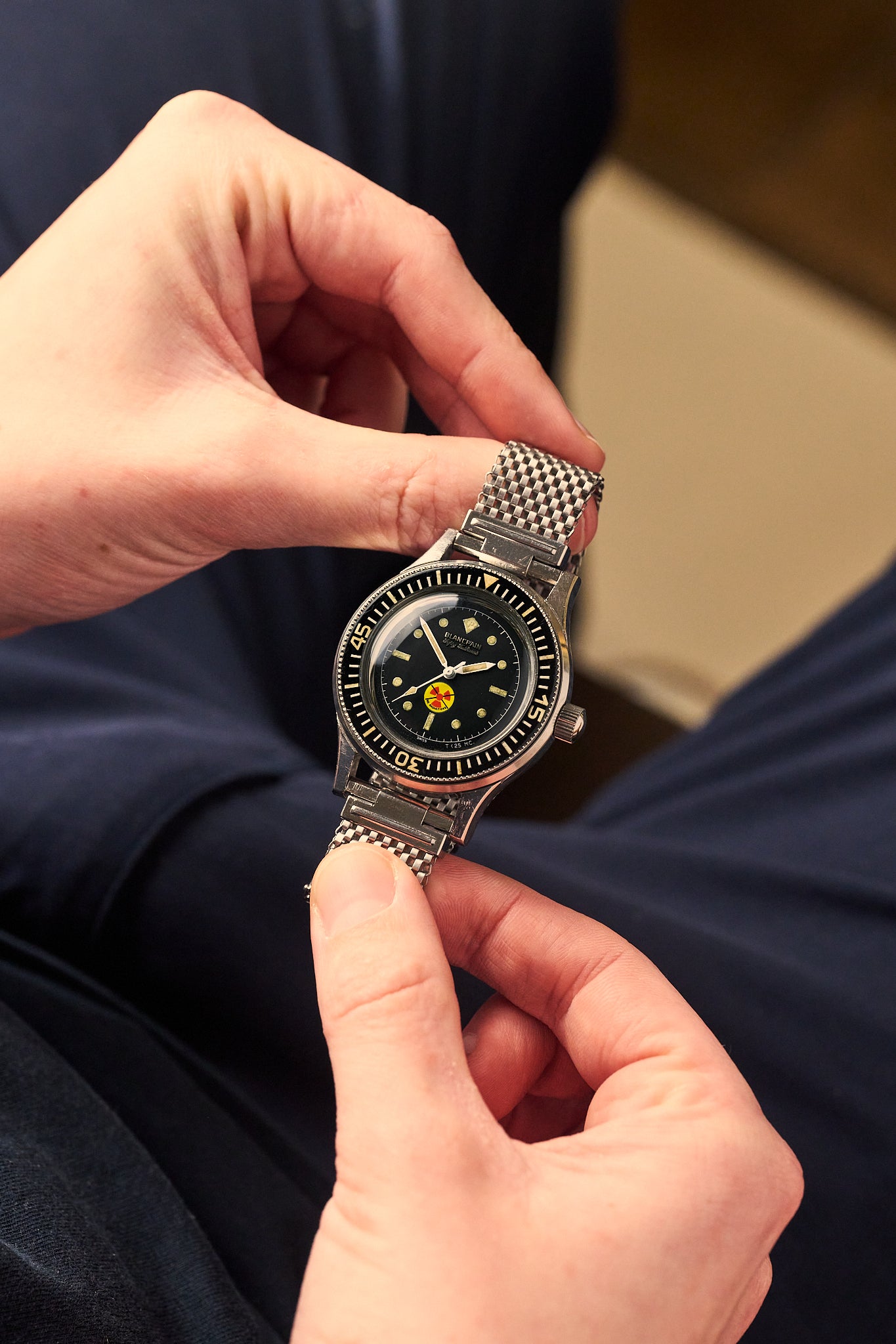 BLANCPAIN FIFTY FATHOMS 'NO RADIATIONS' MILITARY ISSUED