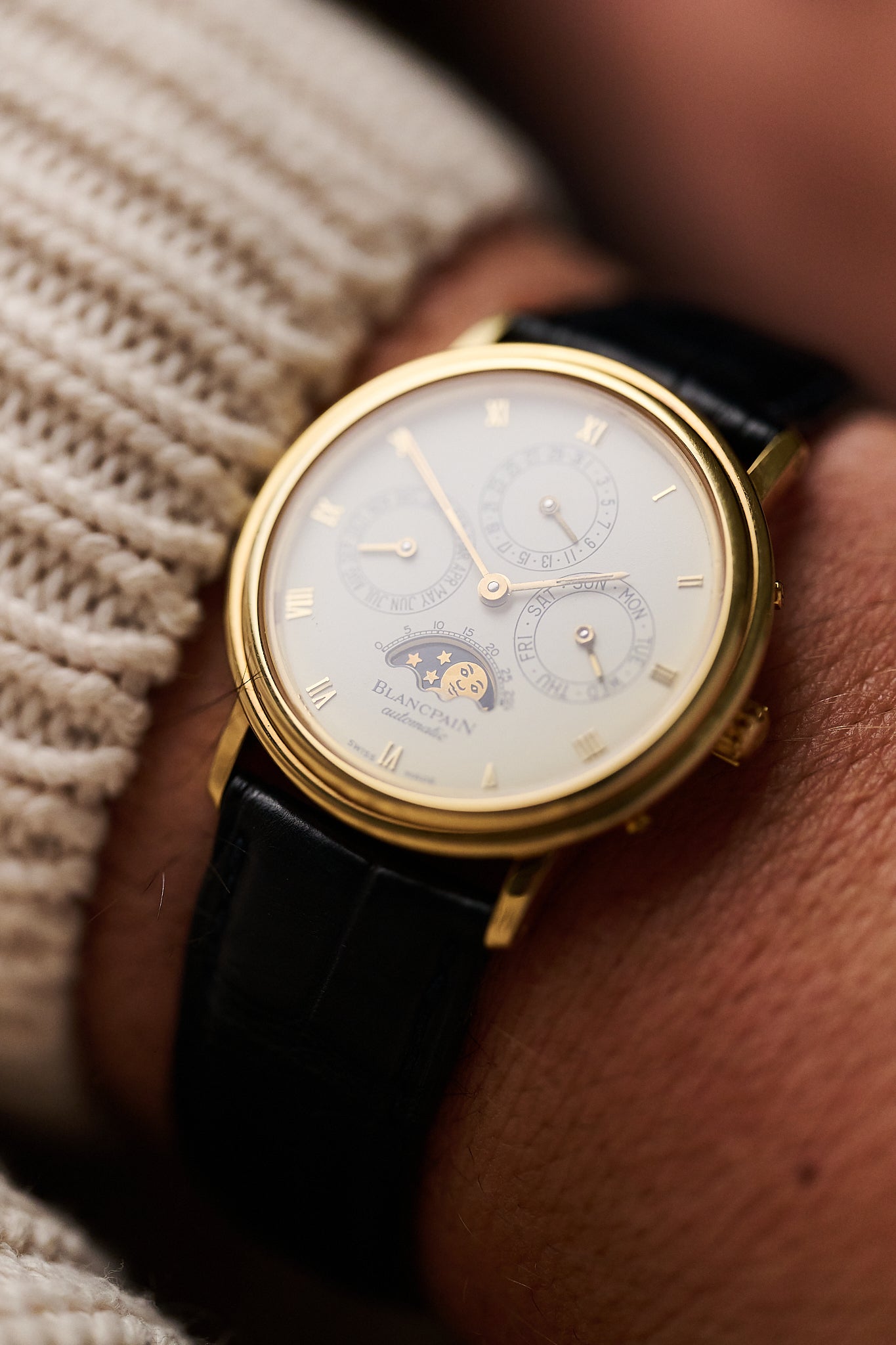 BLANCPAIN PERPETUAL CALENDAR MOONPHASE '18K YELLOW GOLD'