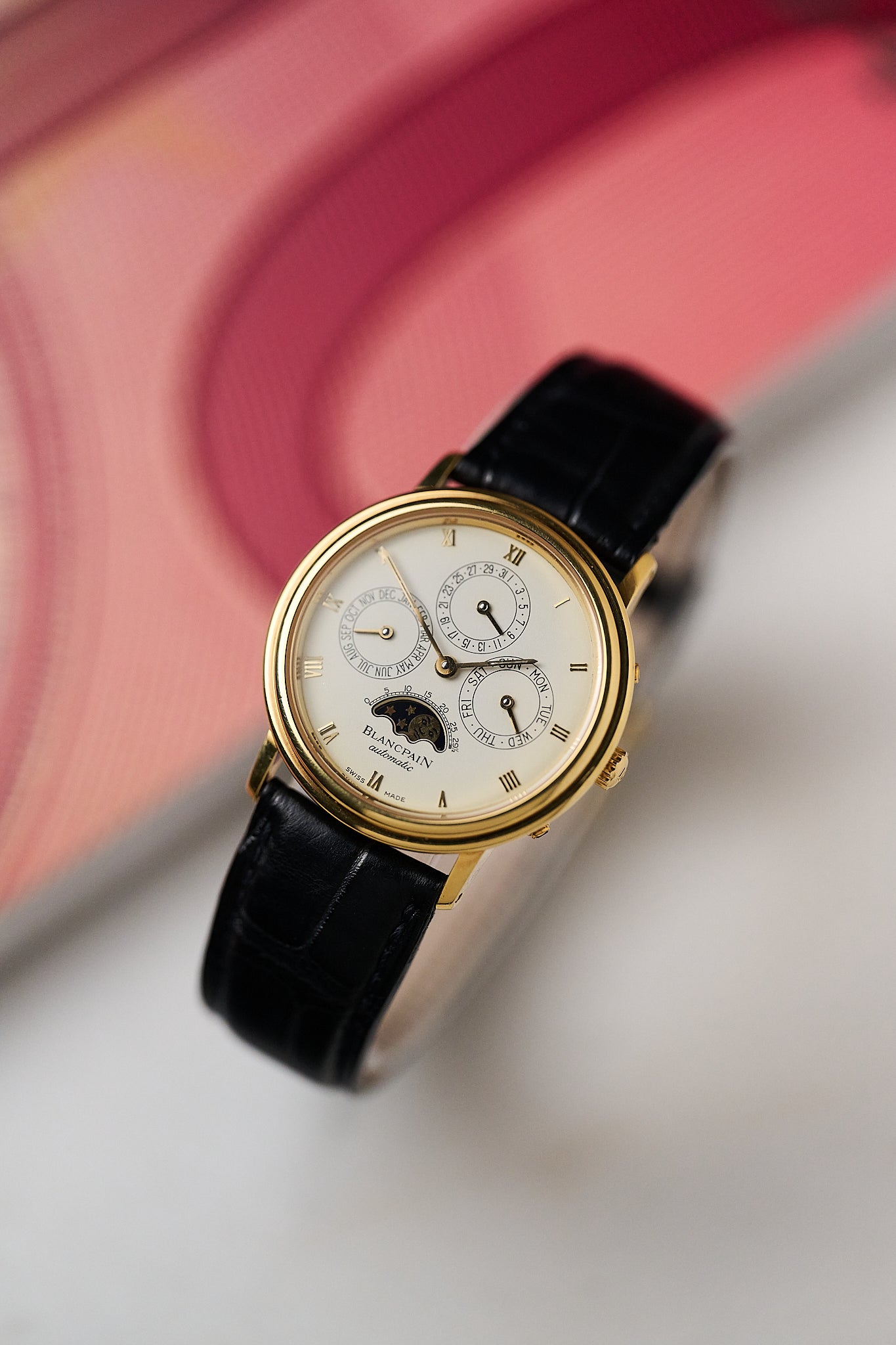 BLANCPAIN PERPETUAL CALENDAR MOONPHASE '18K YELLOW GOLD'