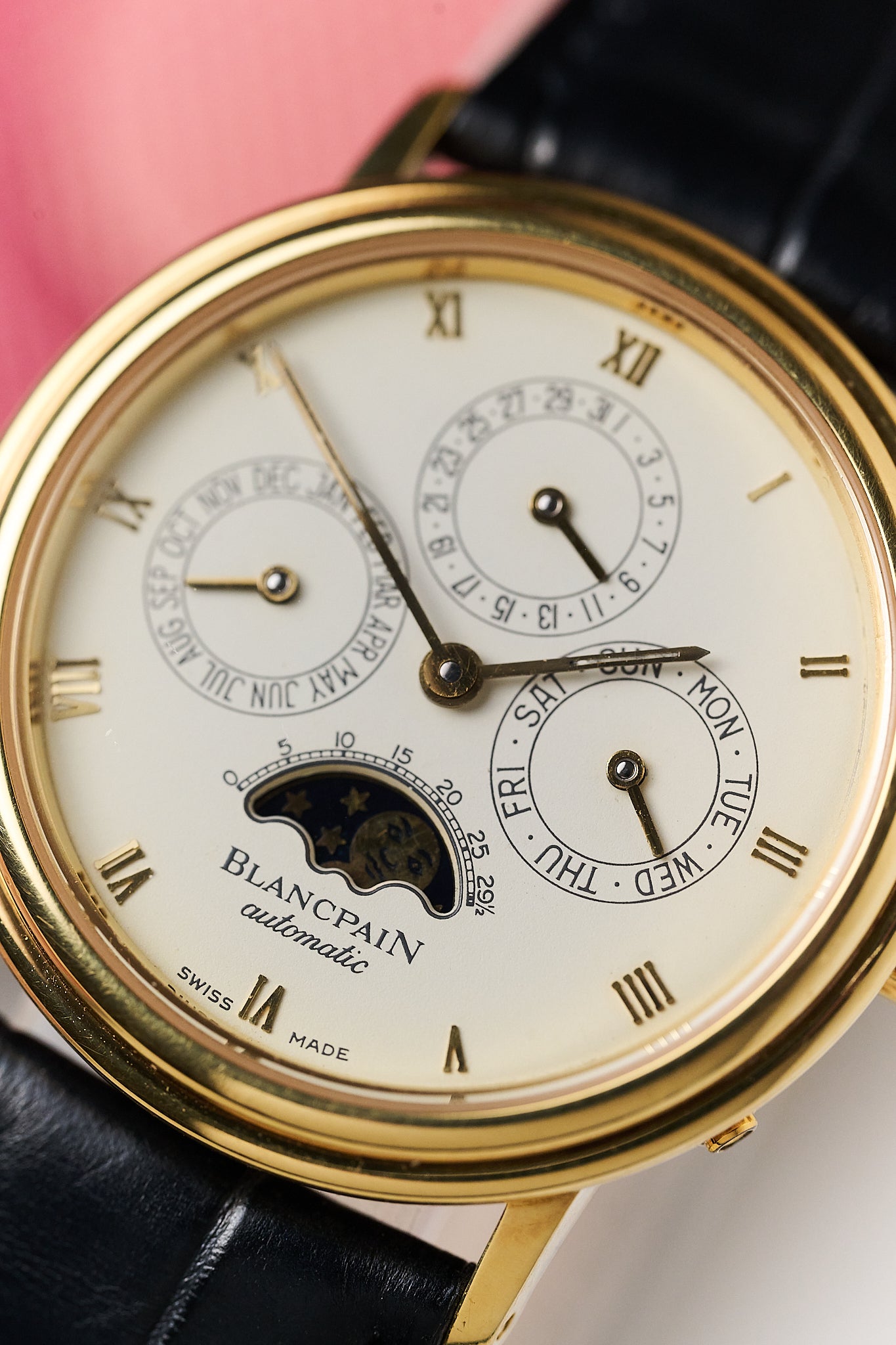 BLANCPAIN PERPETUAL CALENDAR MOONPHASE '18K YELLOW GOLD'