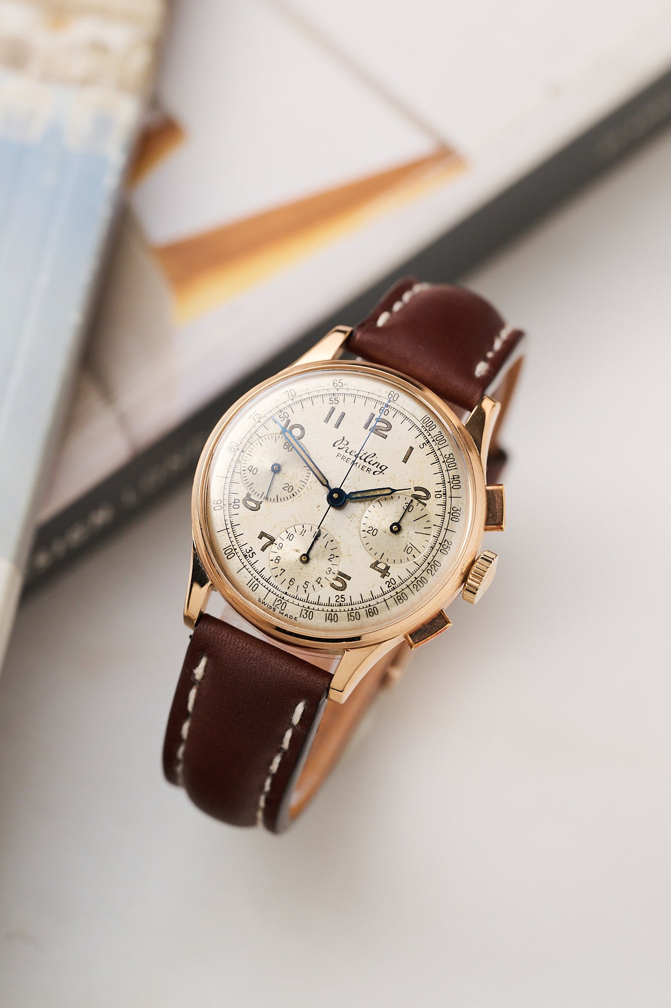 BREITLING PREMIER CHRONOGRAPH 18K ROSE GOLD