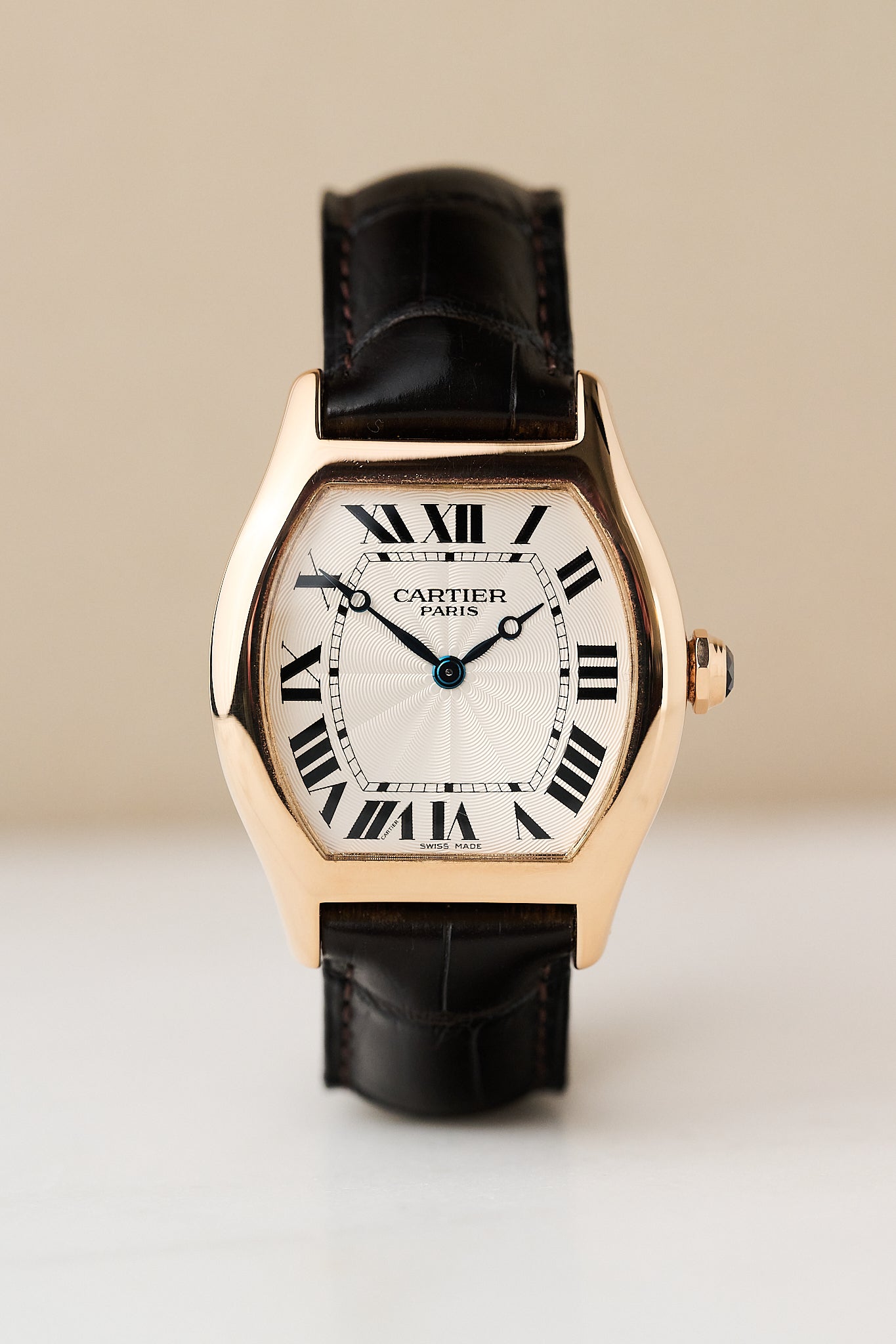 CARTIER TORTUE LARGE 'CPCP' 2498E 18K ROSE GOLD