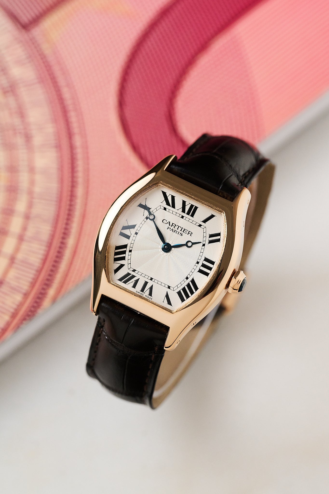 CARTIER TORTUE LARGE 'CPCP' 2498E 18K ROSE GOLD