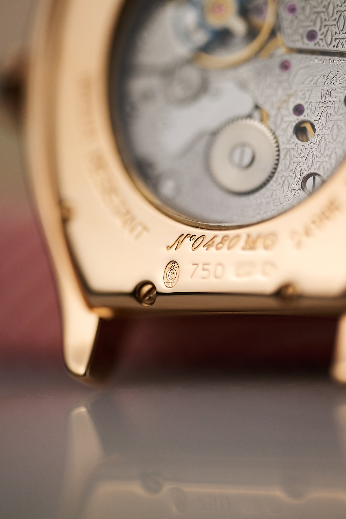 CARTIER TORTUE LARGE 'CPCP' 2498E 18K ROSE GOLD