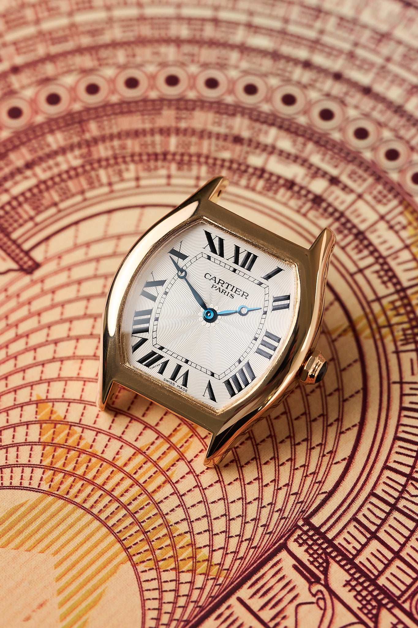 CARTIER TORTUE LARGE 'CPCP' 2498E 18K ROSE GOLD