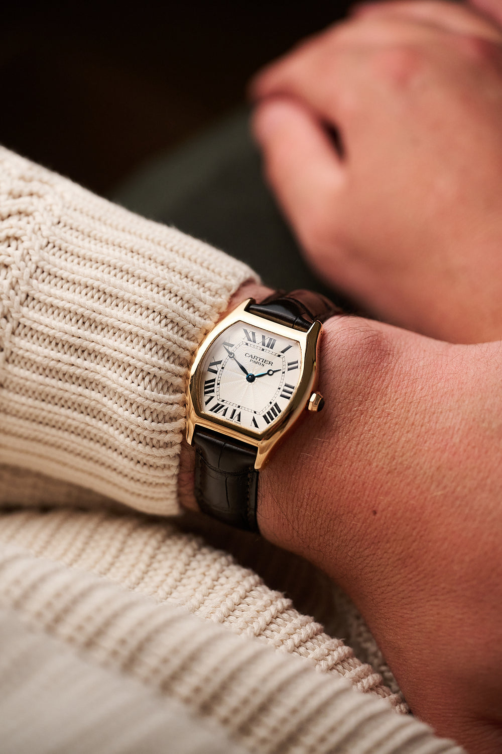 CARTIER TORTUE LARGE 'CPCP' 2498E 18K ROSE GOLD