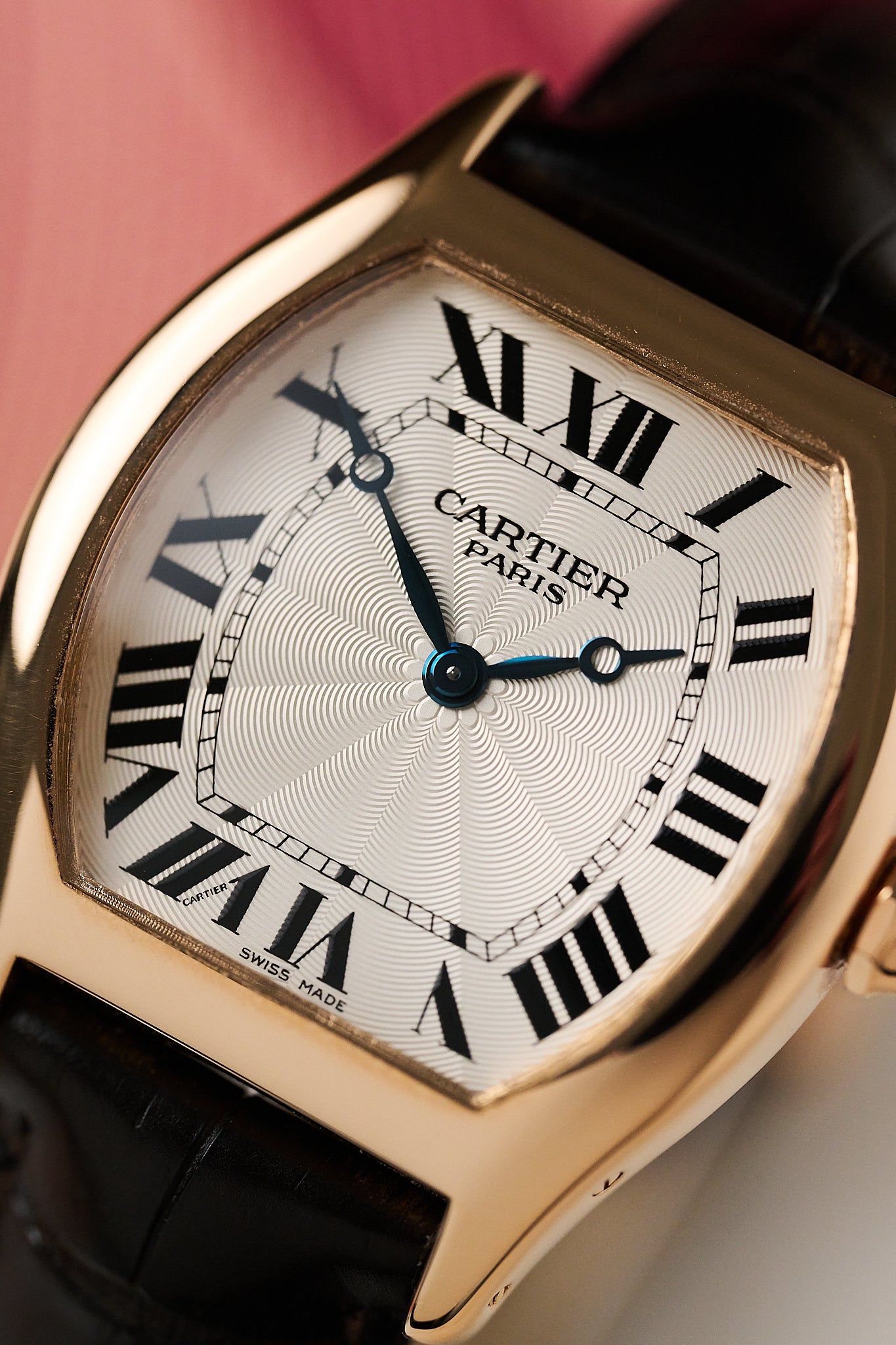 CARTIER TORTUE LARGE 'CPCP' 2498E 18K ROSE GOLD