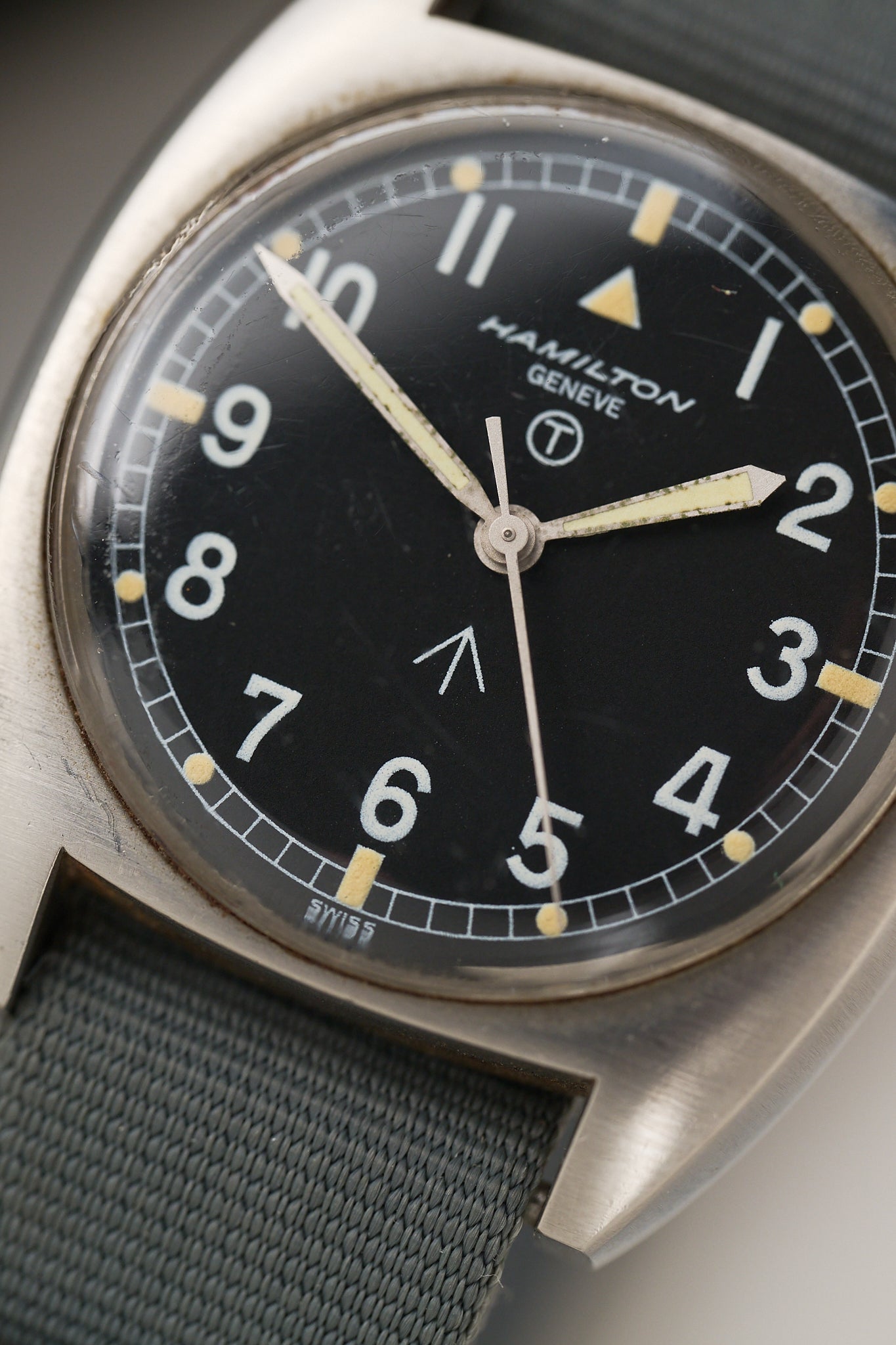 HAMILTON 6BB MILITARY ISSUED 'GENEVE SIGNED'