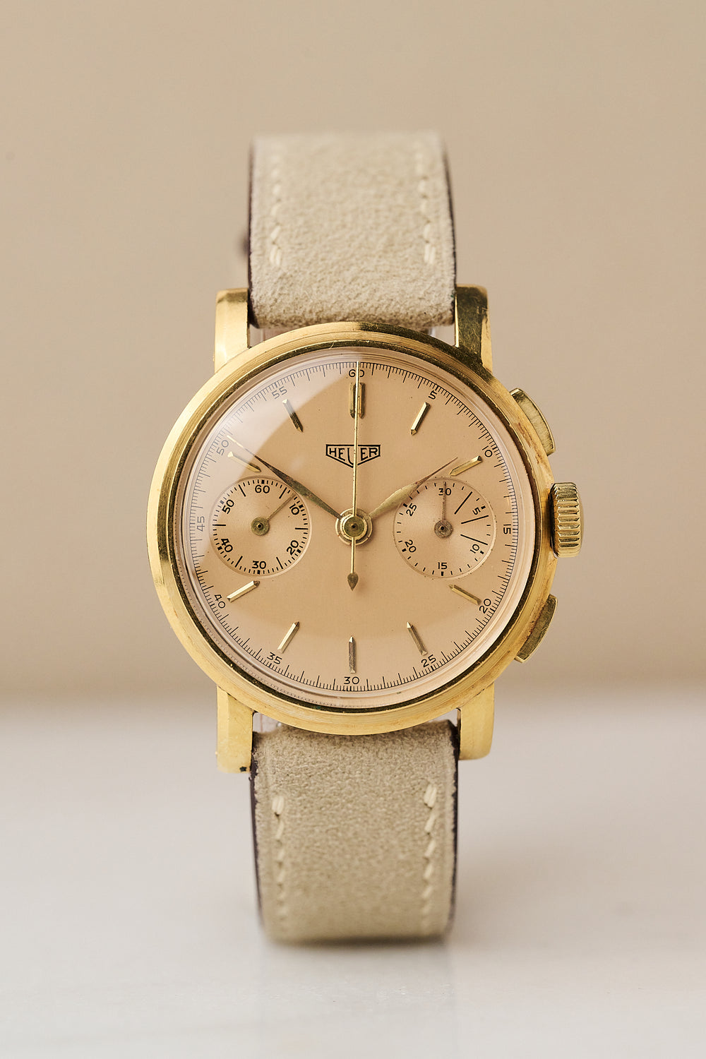 HEUER CHRONOGRAPH 18K YELLOW GOLD 'SMALL EYES'