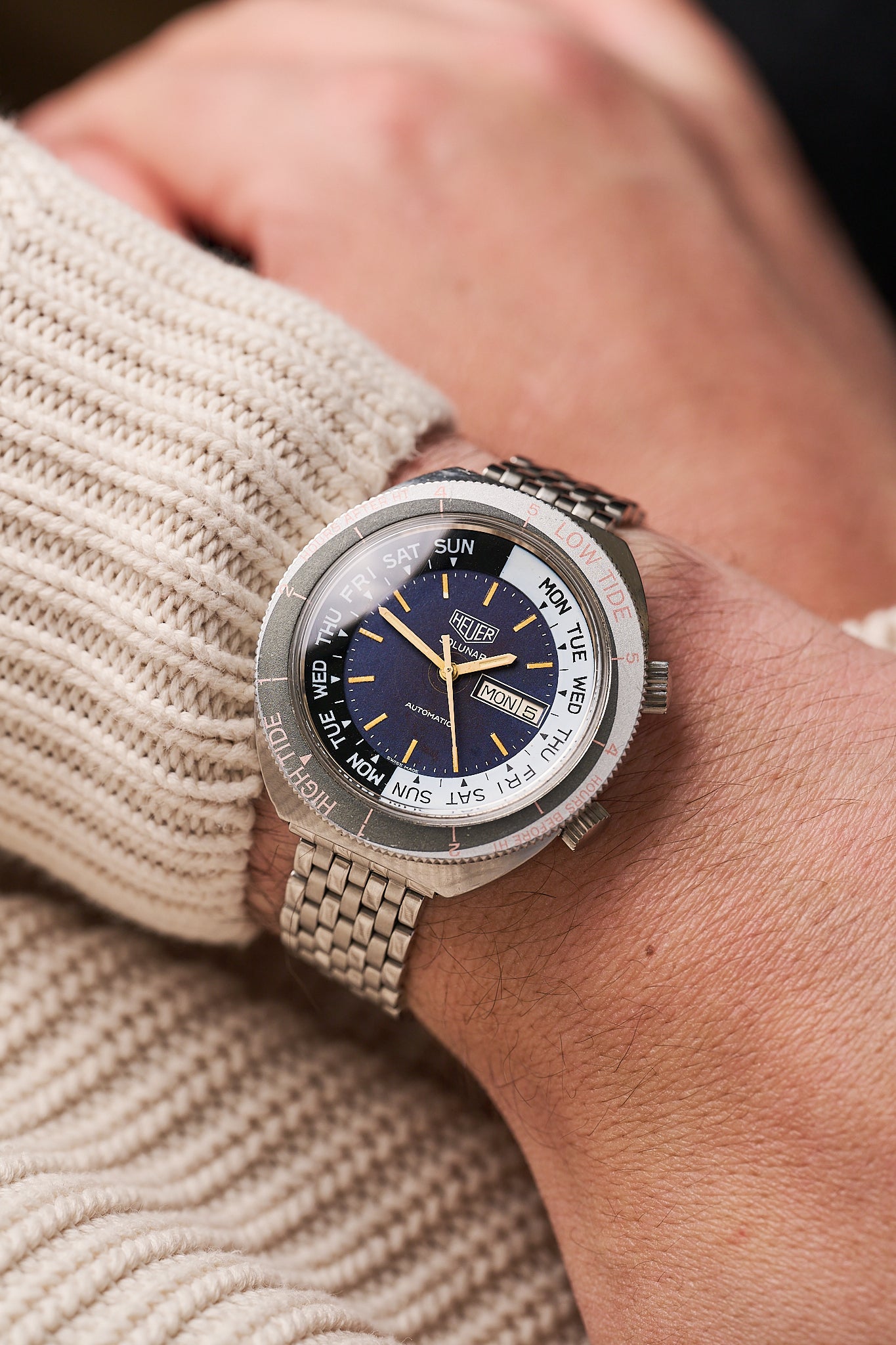 HEUER SOLUNAR "TIDE WATCH"