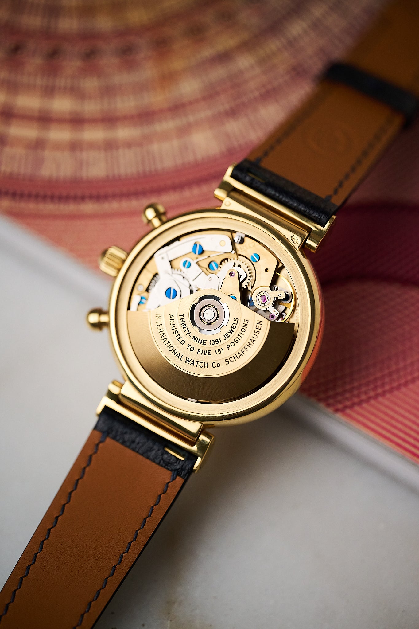 IWC DA VINCI 18K YELLOW GOLD 'PERPETUAL CALENDAR CHRONOGRAPH'