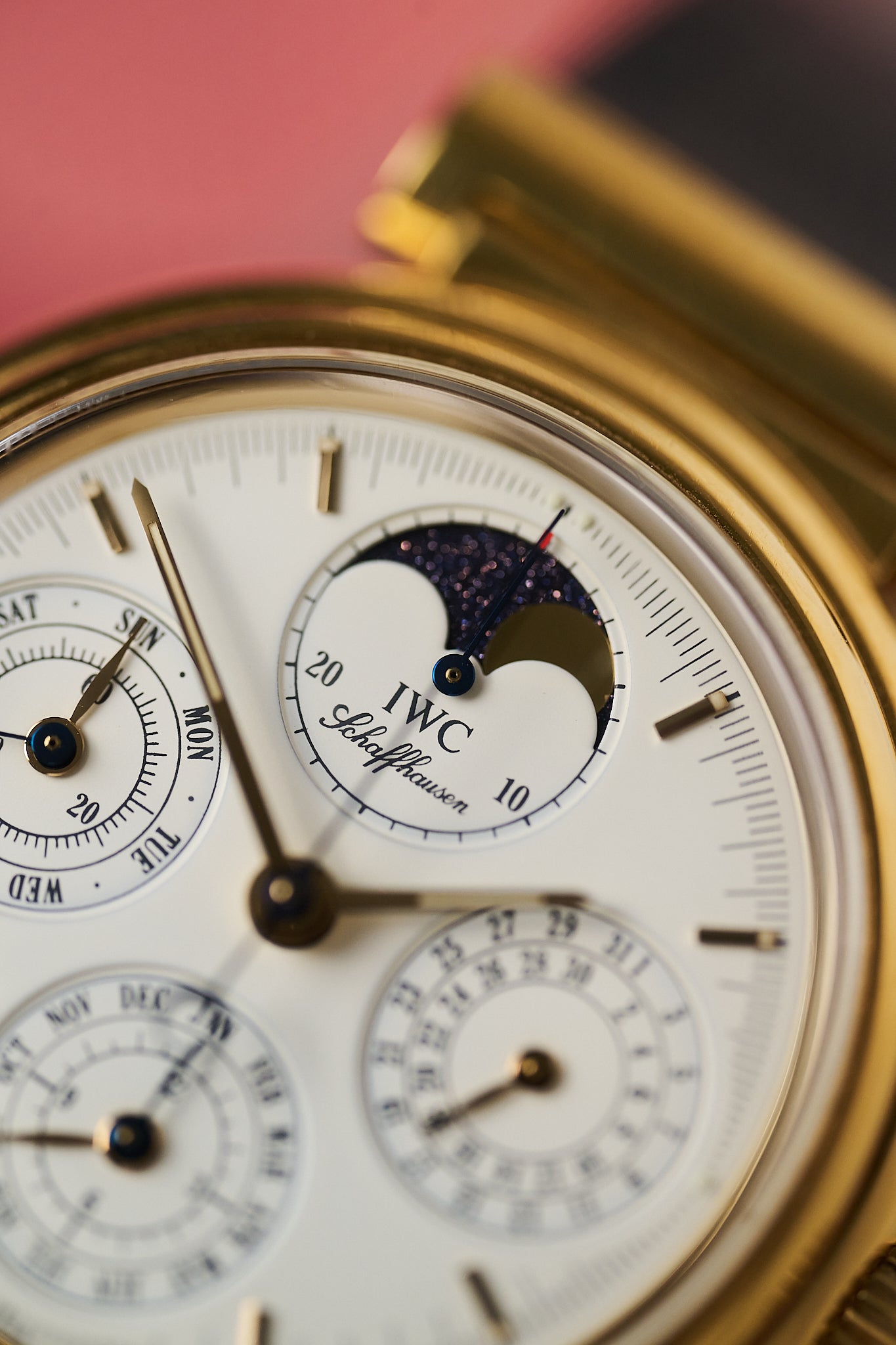 IWC DA VINCI 18K YELLOW GOLD 'PERPETUAL CALENDAR CHRONOGRAPH'