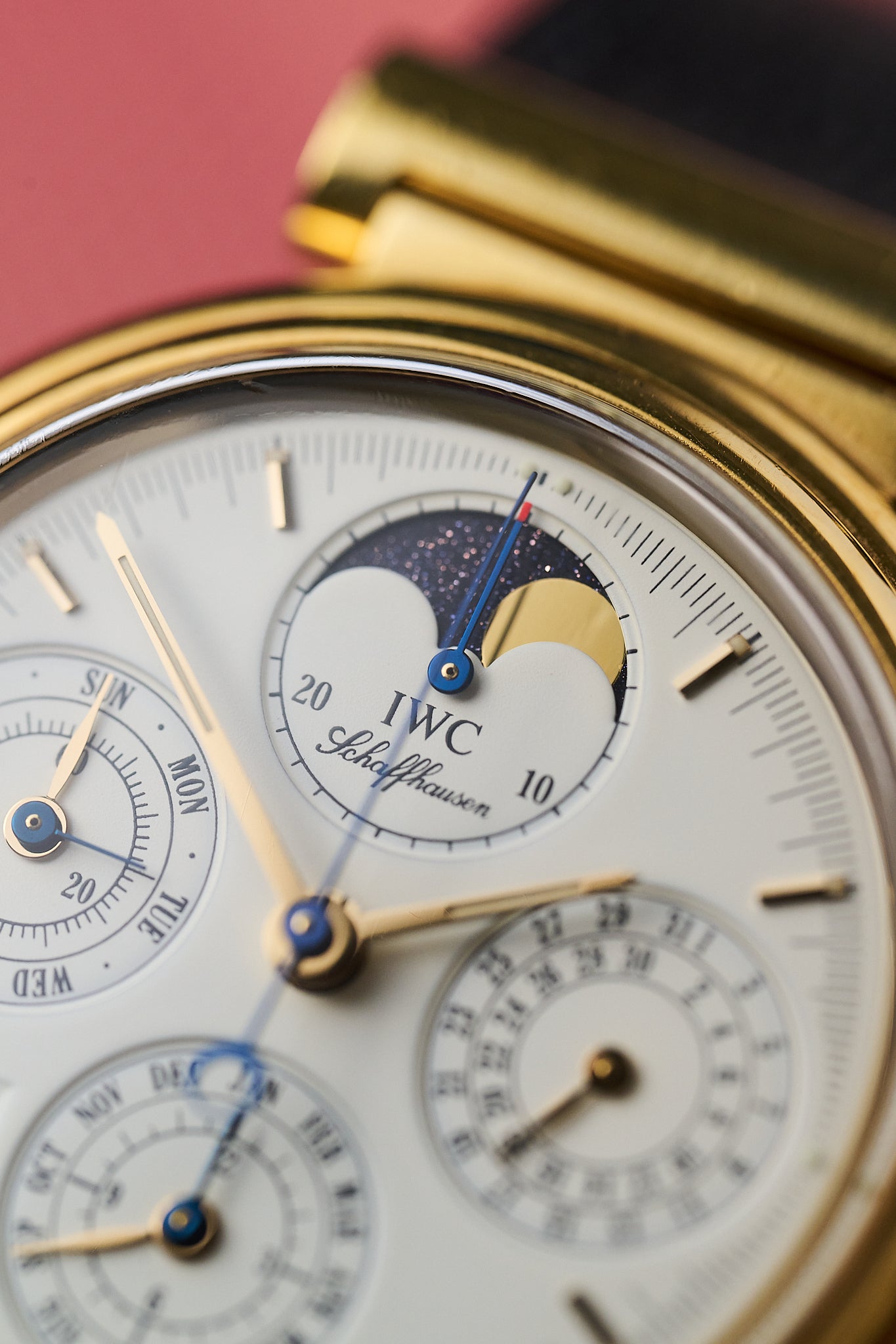 IWC DA VINCI 18K YELLOW GOLD 'PERPETUAL CALENDAR CHRONOGRAPH'