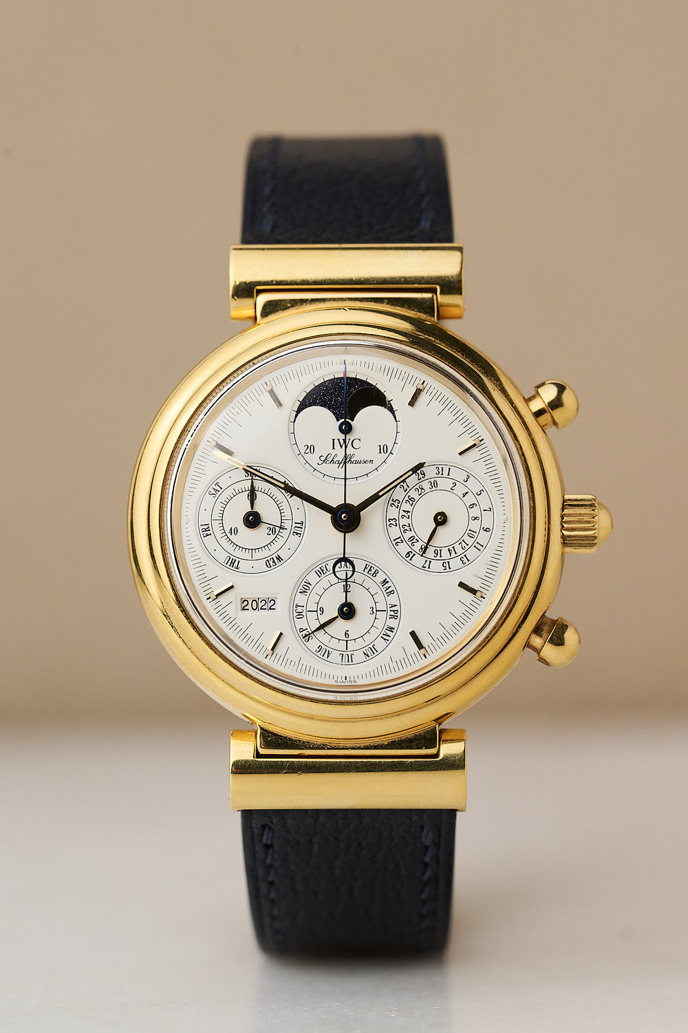 IWC DA VINCI 18K YELLOW GOLD 'PERPETUAL CALENDAR CHRONOGRAPH'
