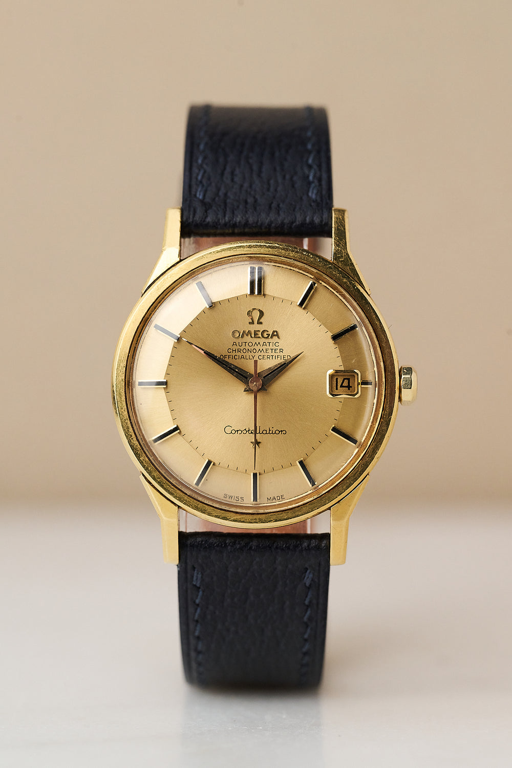 OMEGA CONSTELLATION 168.005-6 18K YELLOW GOLD 'PIE PAN'