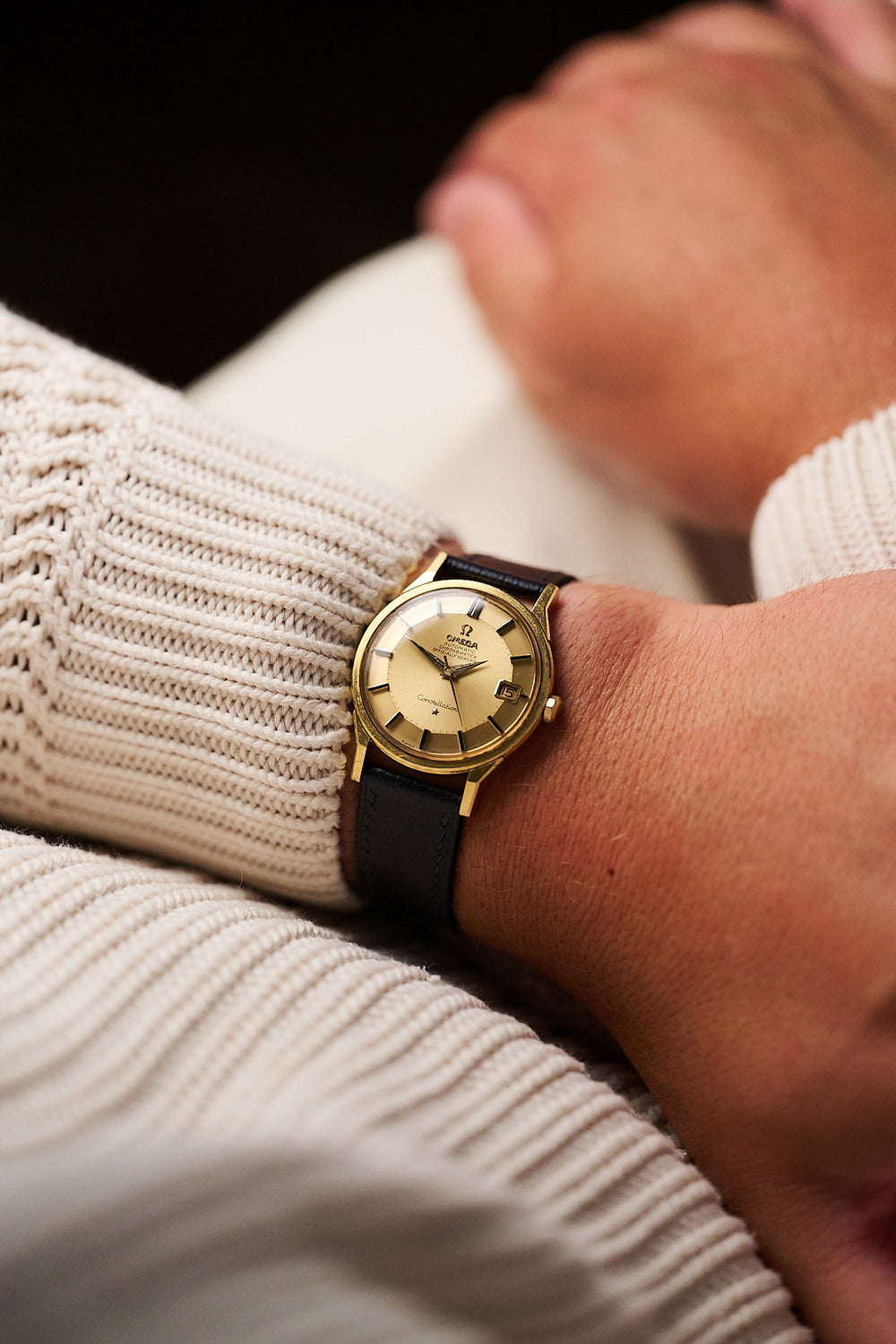 OMEGA CONSTELLATION 168.005-6 18K YELLOW GOLD 'PIE PAN'