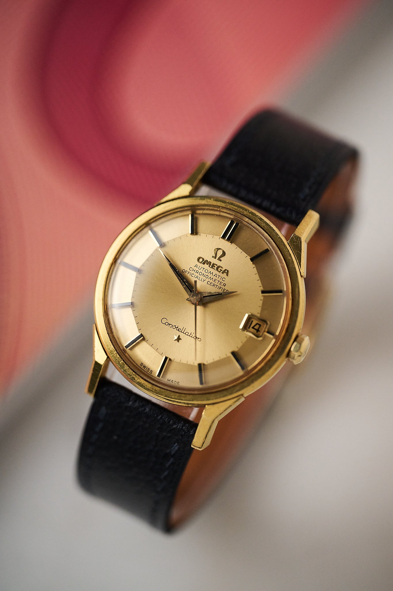 OMEGA CONSTELLATION 168.005-6 18K YELLOW GOLD 'PIE PAN'