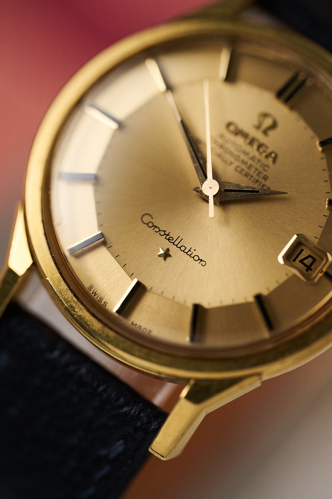 OMEGA CONSTELLATION 168.005-6 18K YELLOW GOLD 'PIE PAN'
