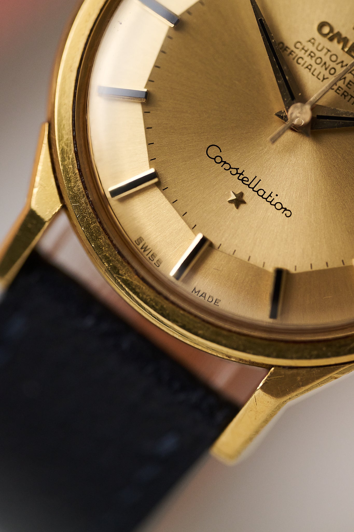 OMEGA CONSTELLATION 168.005-6 18K YELLOW GOLD 'PIE PAN'