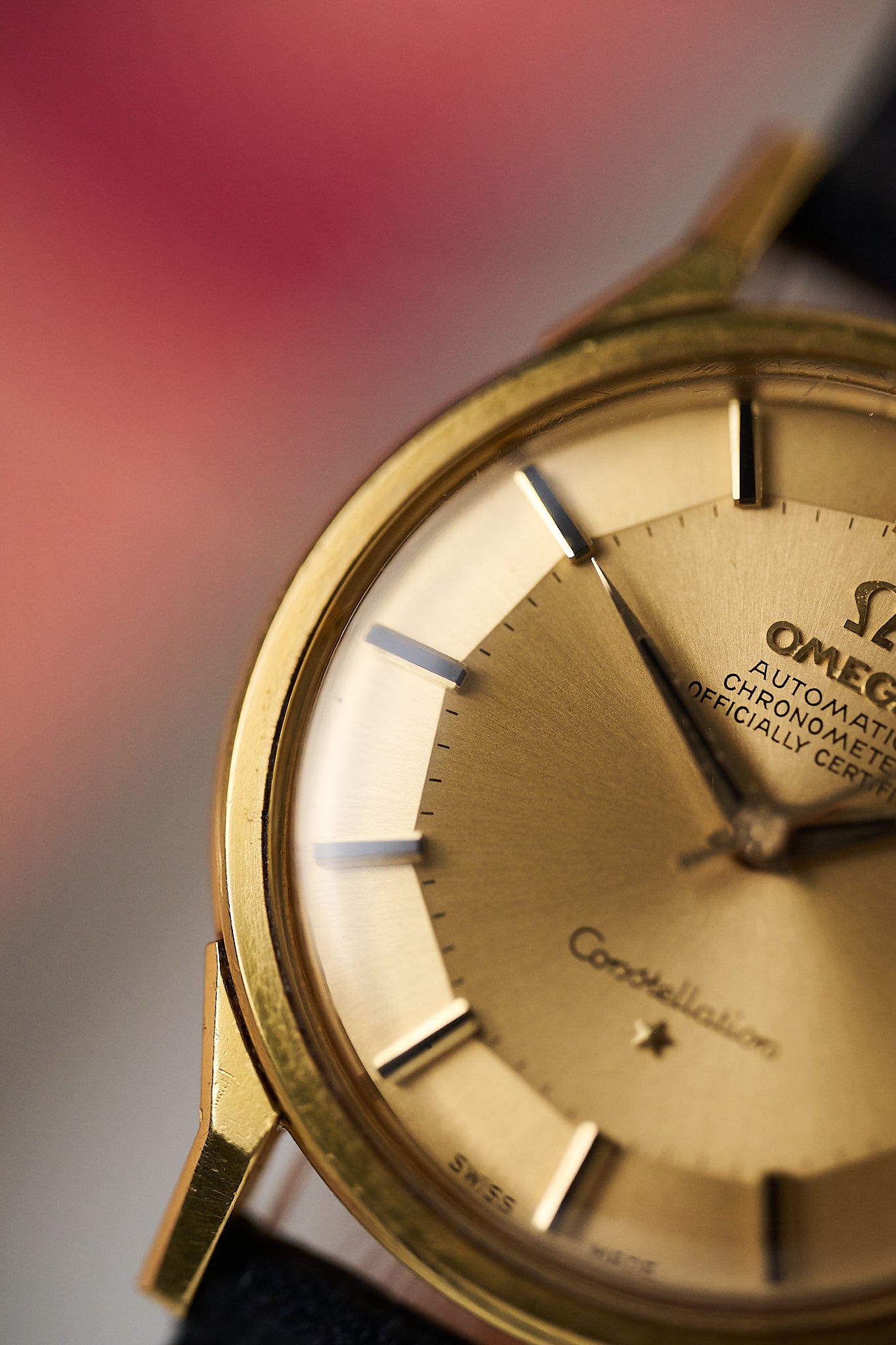 OMEGA CONSTELLATION 168.005-6 18K YELLOW GOLD 'PIE PAN'