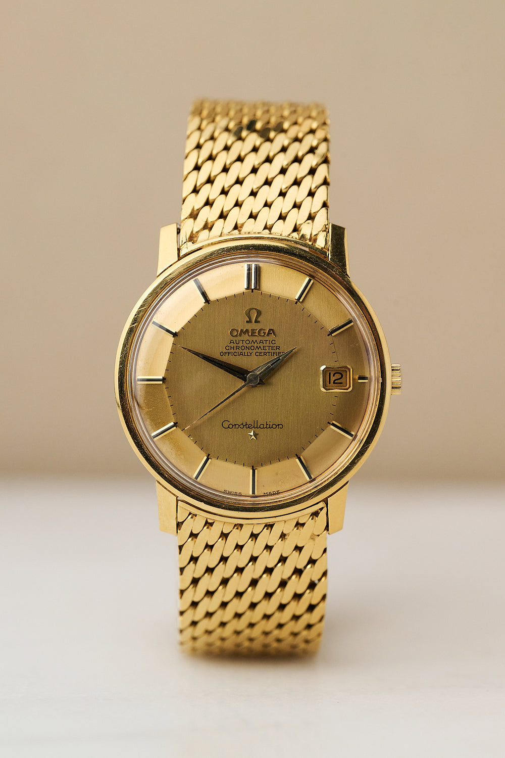 OMEGA CONSTELLATION 18K YELLOW GOLD 168.010/11 ‘PIE PAN’
