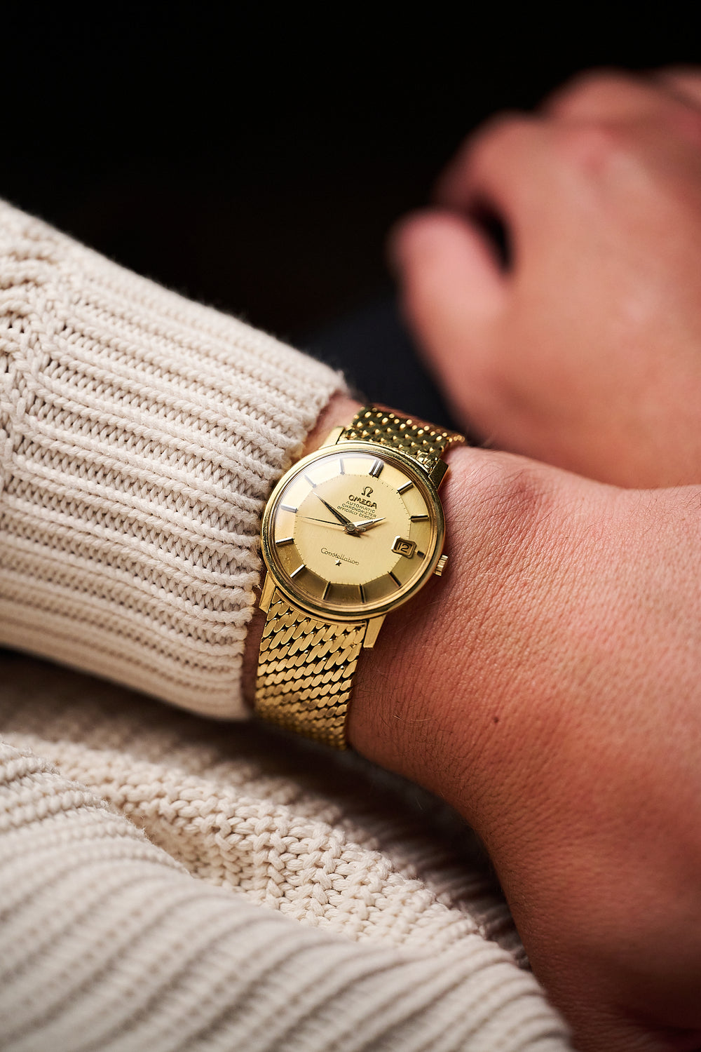 OMEGA CONSTELLATION 18K YELLOW GOLD 168.010/11 ‘PIE PAN’