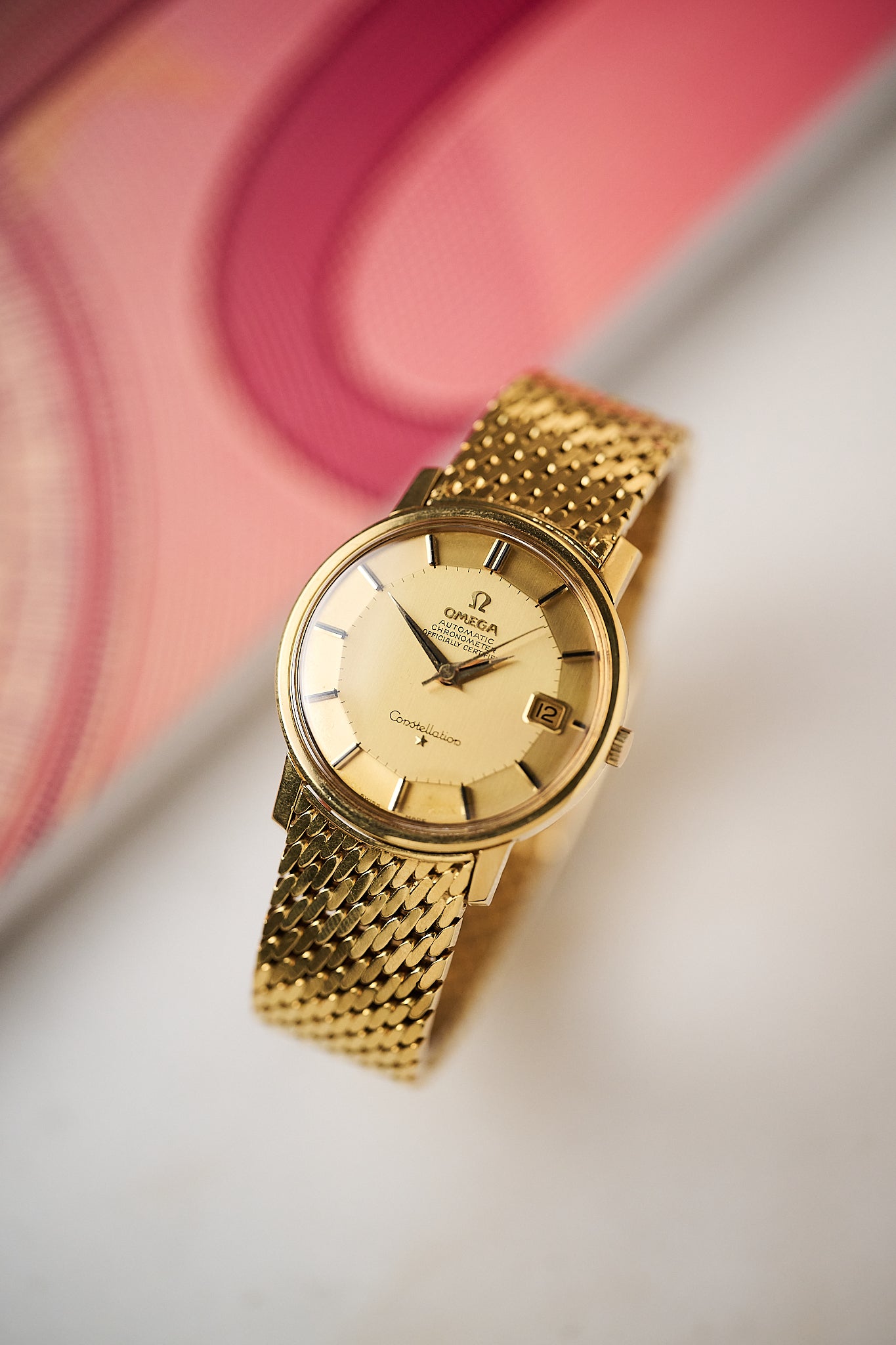 OMEGA CONSTELLATION 18K YELLOW GOLD 168.010/11 ‘PIE PAN’