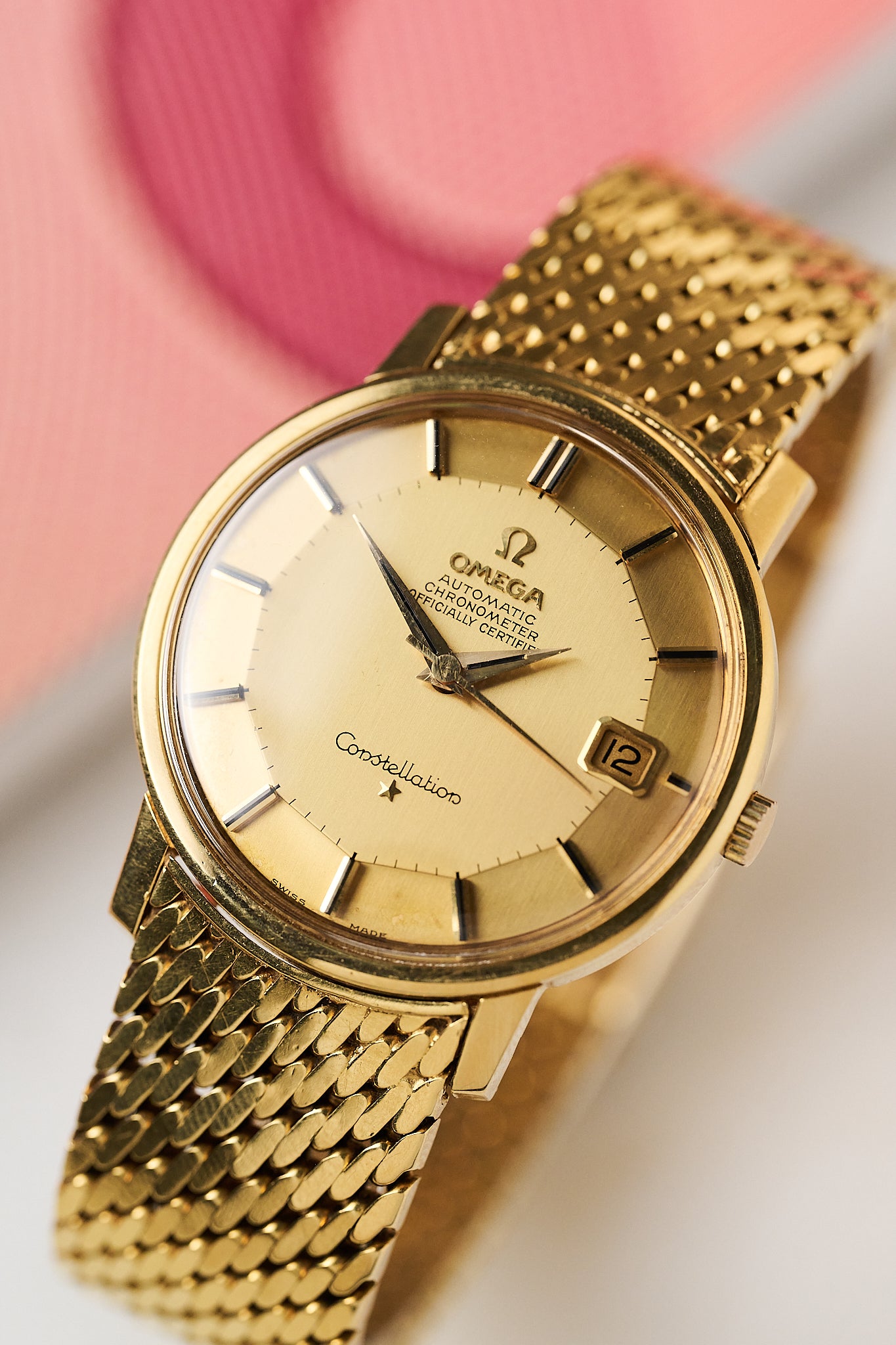 OMEGA CONSTELLATION 18K YELLOW GOLD 168.010/11 ‘PIE PAN’