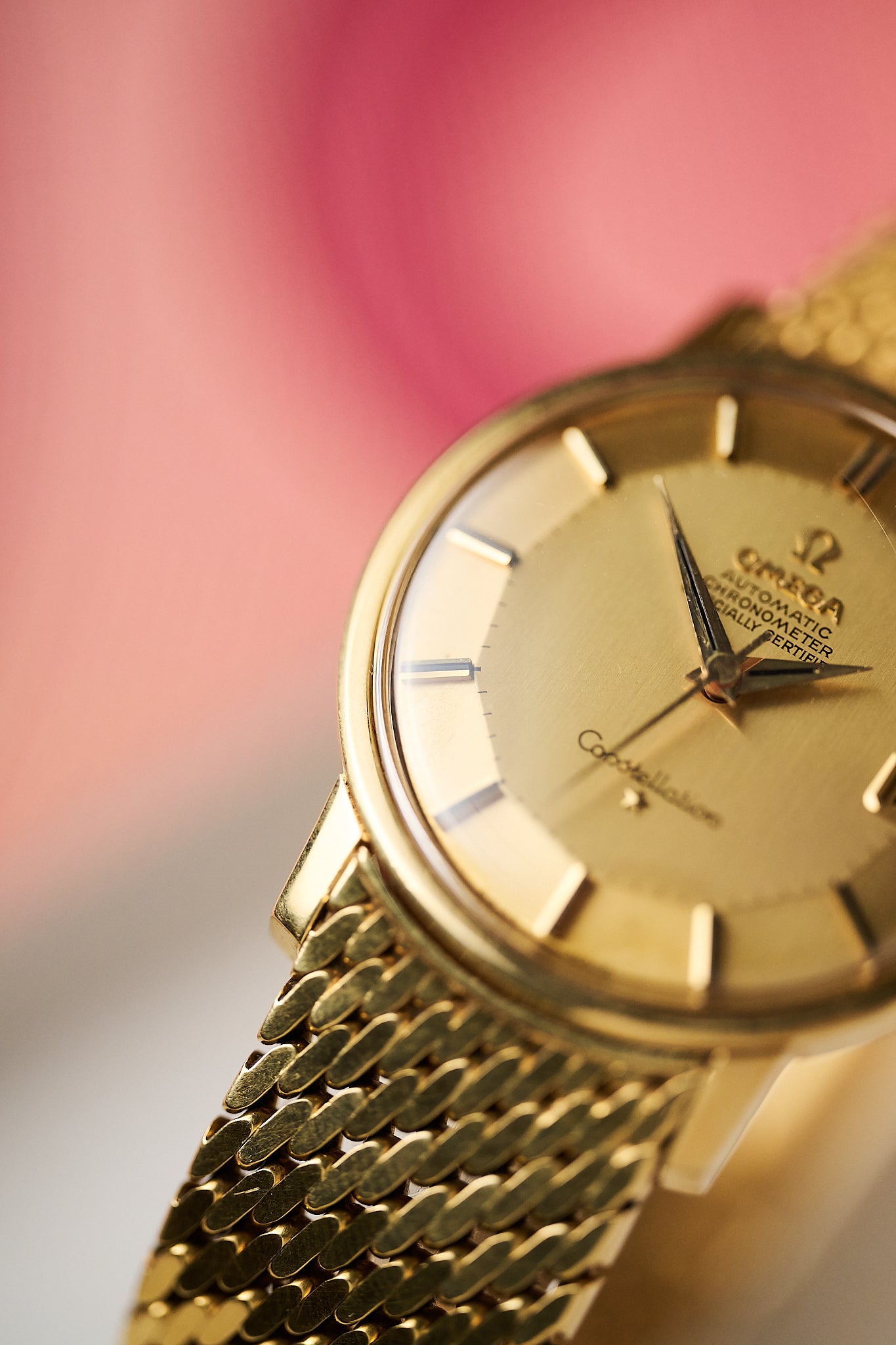 OMEGA CONSTELLATION 18K YELLOW GOLD 168.010/11 ‘PIE PAN’