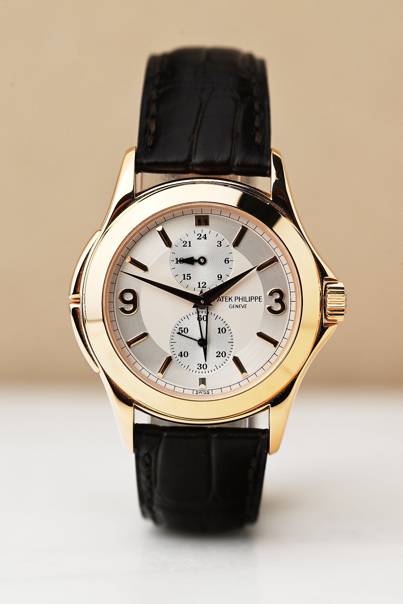 PATEK PHILIPPE CALATRAVA TRAVEL TIME 5134R '18K ROSE GOLD'