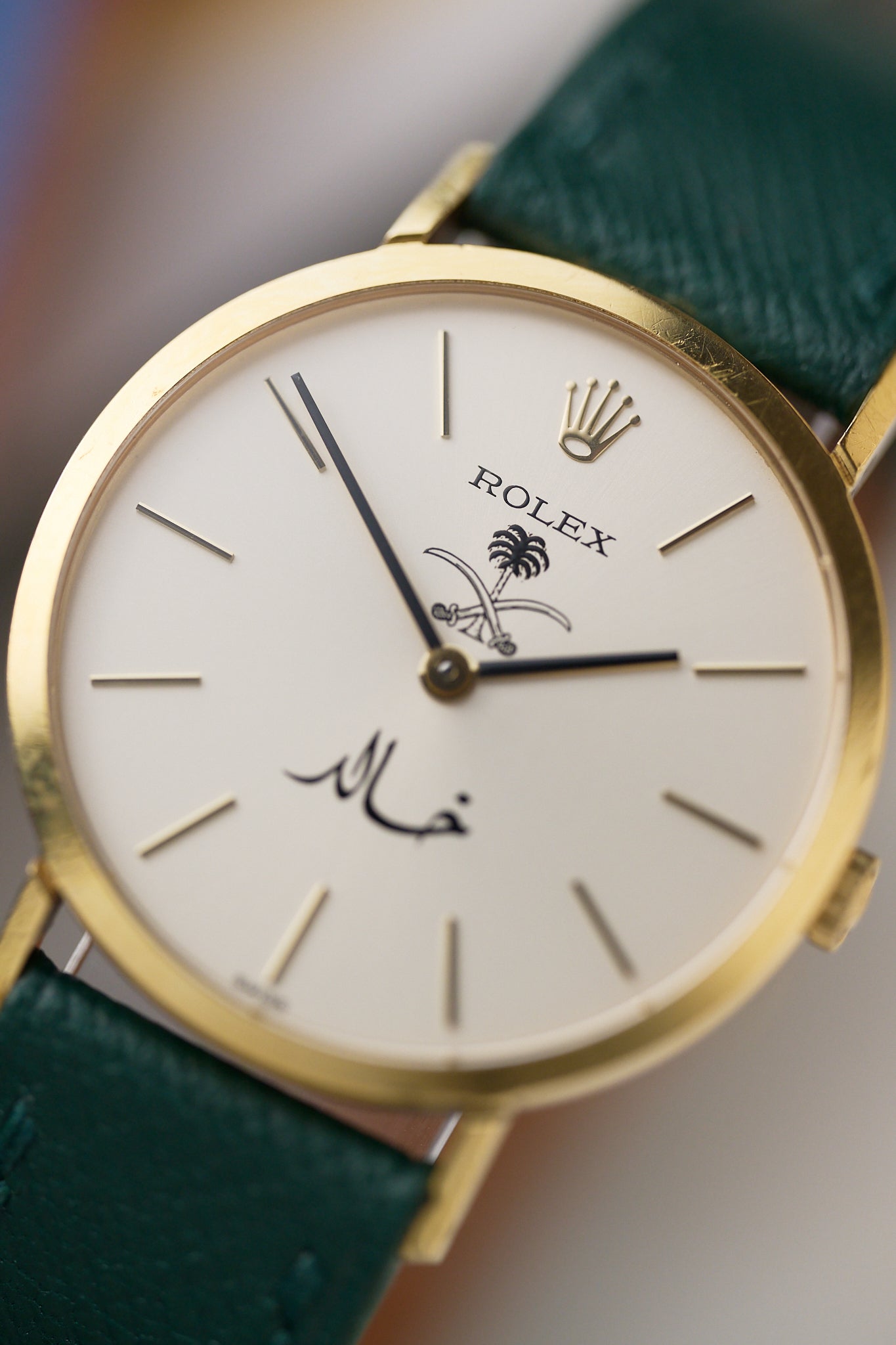 ROLEX CELLINI 'SAUDI EMBLEM' FULL SET ONE OWNER