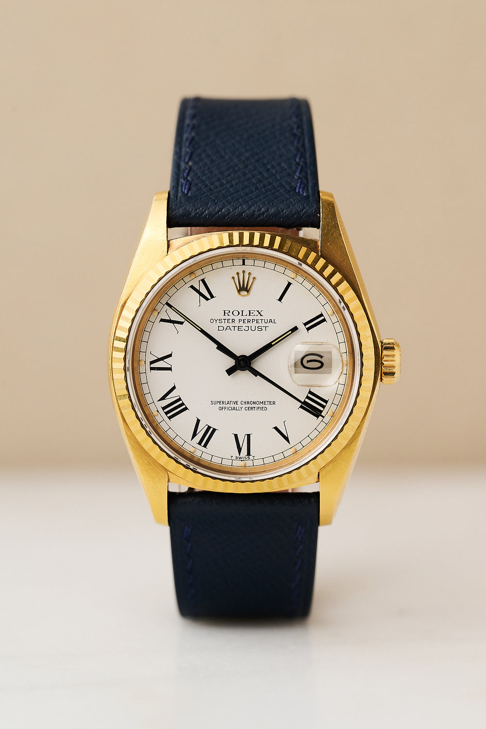 ROLEX DATEJUST 16018 YELLOW GOLD 'BUCKLEY DIAL'