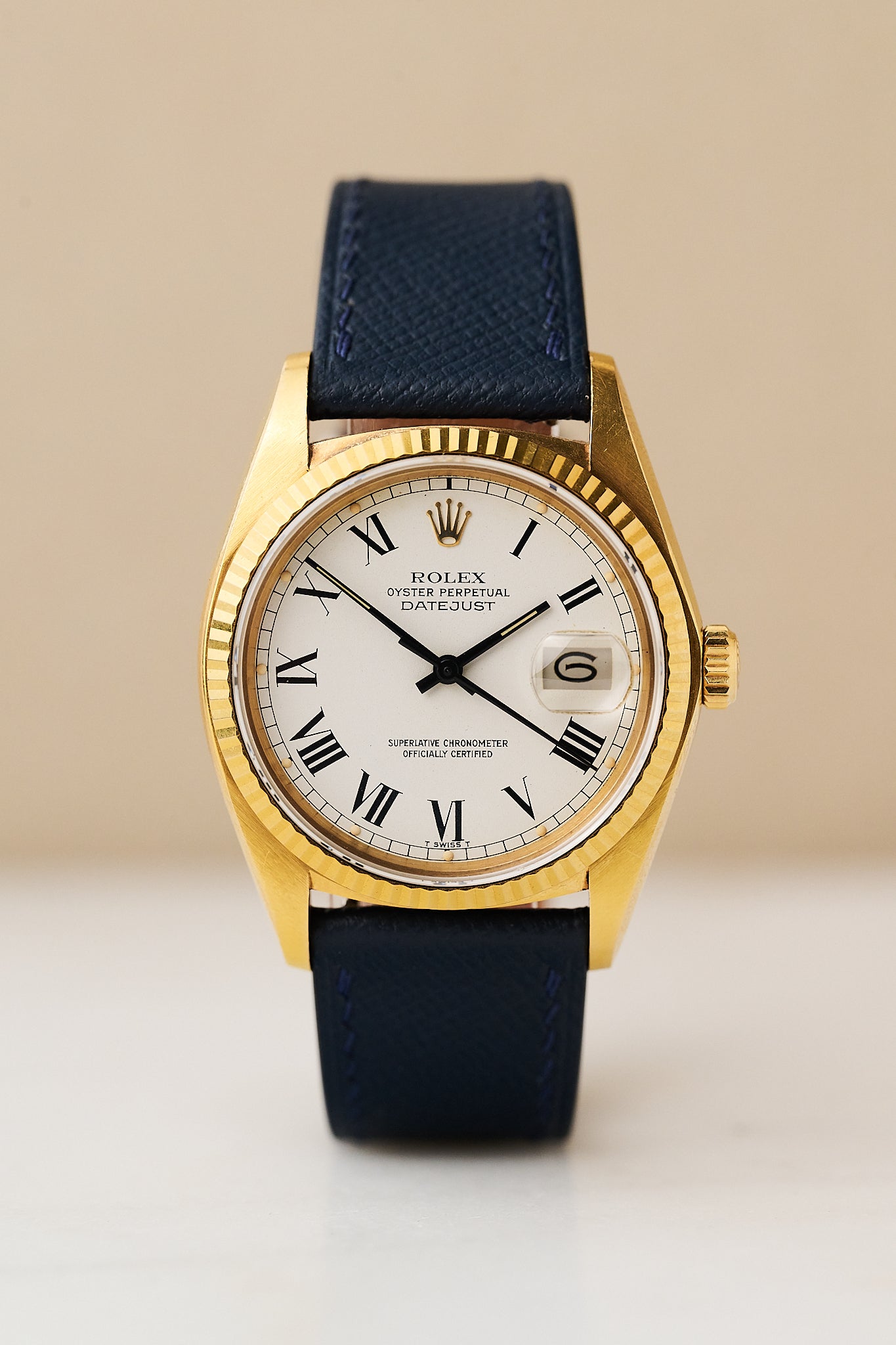 ROLEX DATEJUST 16018 YELLOW GOLD 'BUCKLEY DIAL'