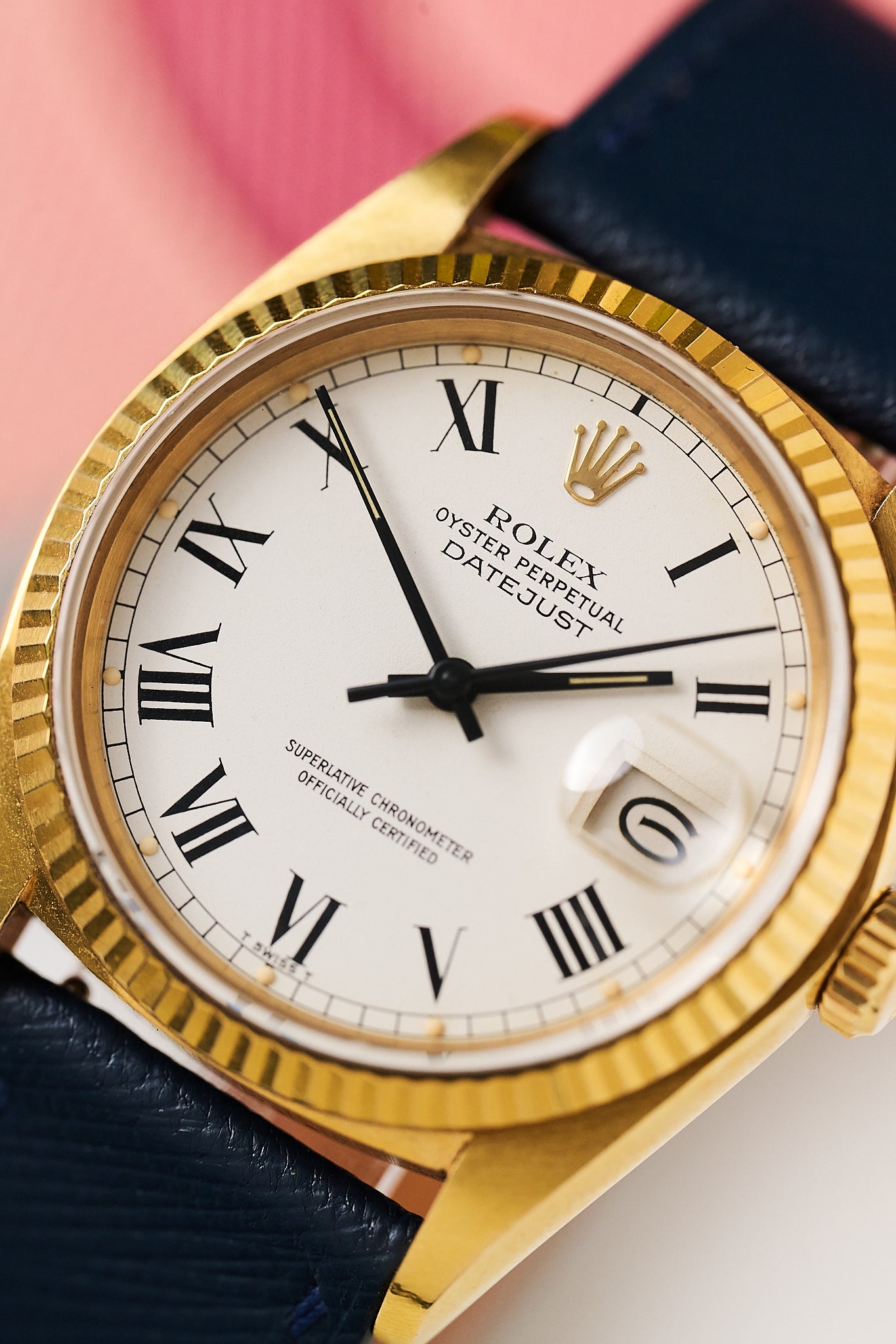 ROLEX DATEJUST 16018 YELLOW GOLD 'BUCKLEY DIAL'