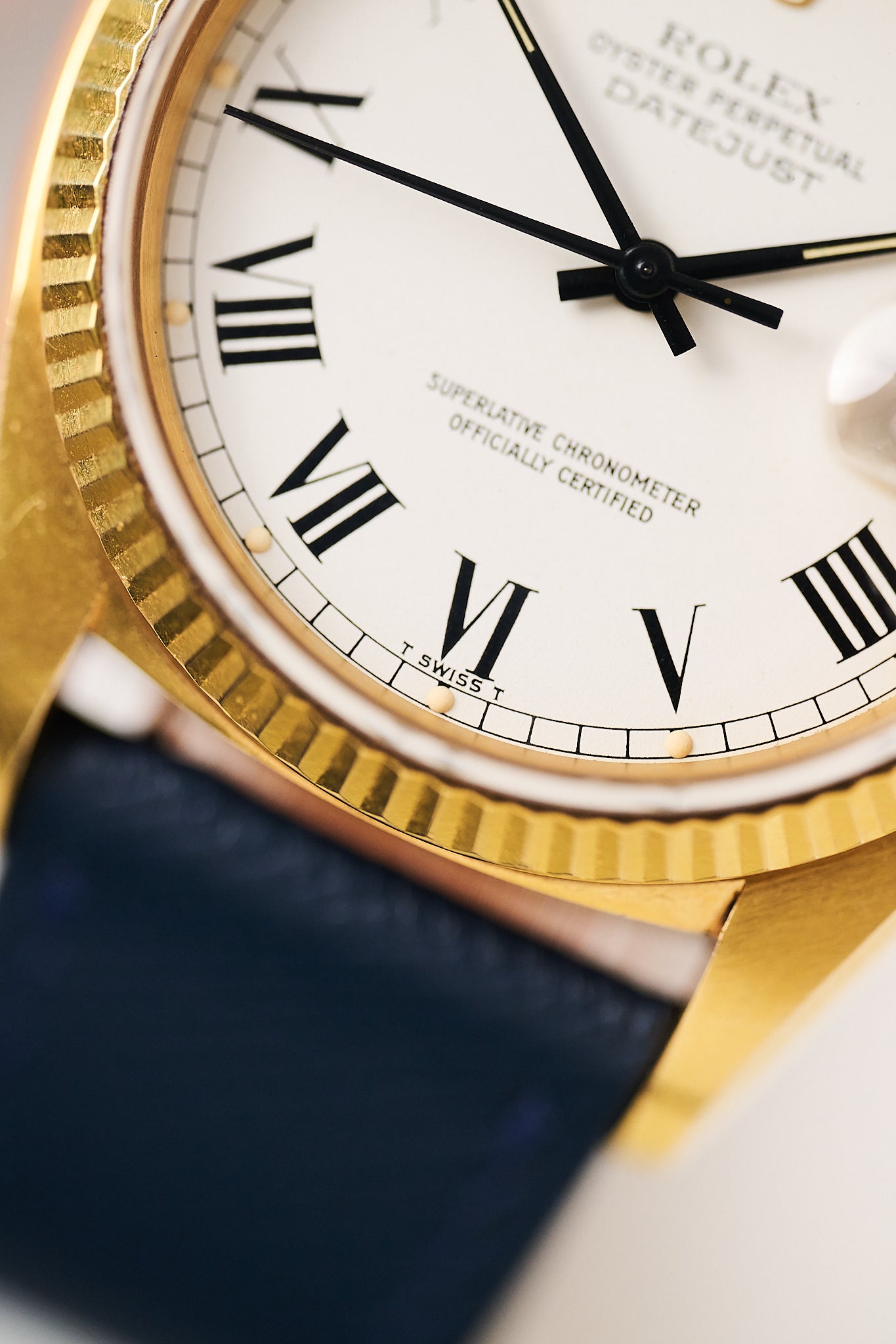 ROLEX DATEJUST 16018 YELLOW GOLD 'BUCKLEY DIAL'