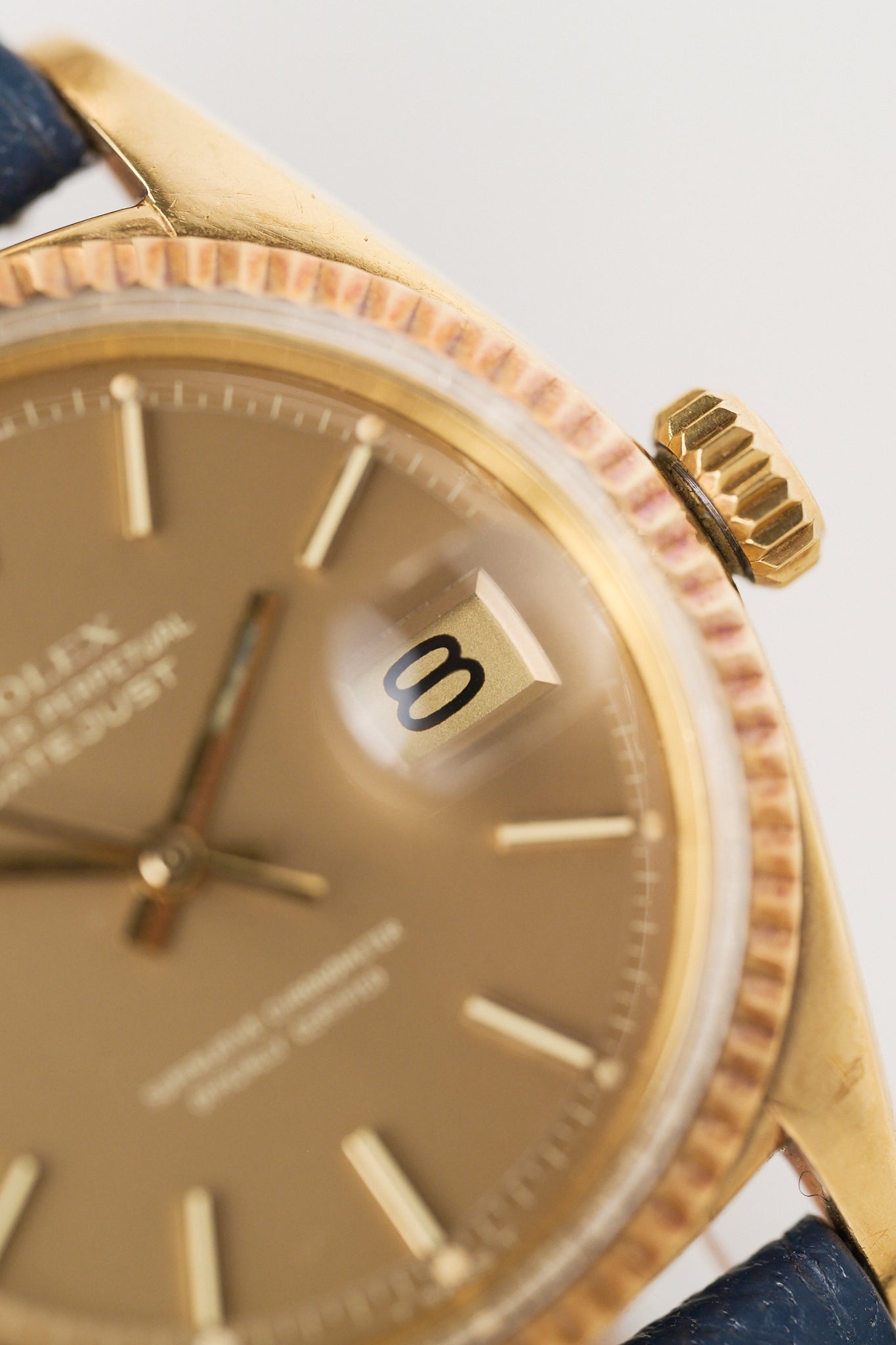 ROLEX DATEJUST 1601/8 18K YELLOW GOLD 'CAPPUCCINO DIAL'