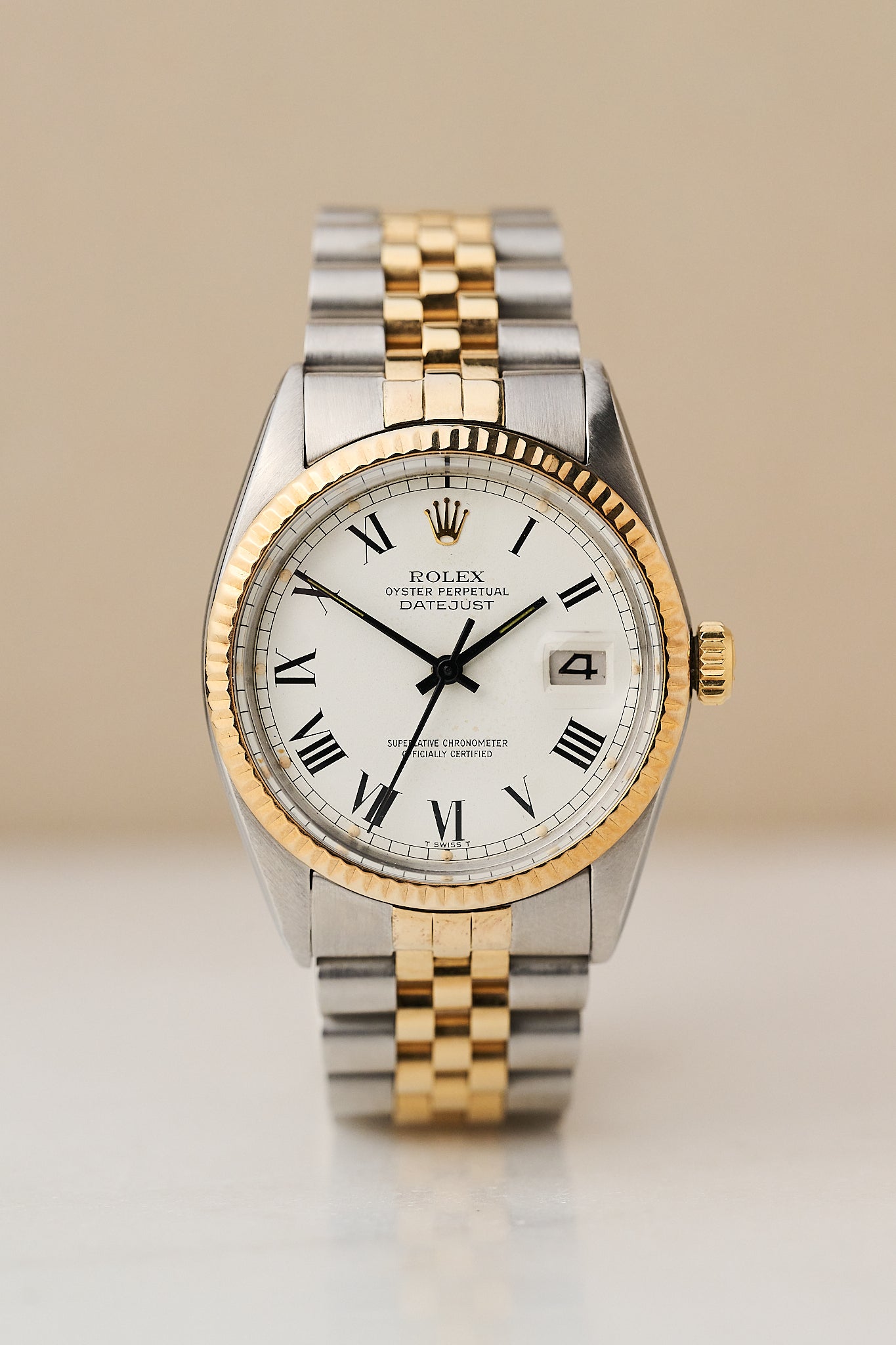 ROLEX DATEJUST 36 16013 'BUCKLEY DIAL' FULL SET