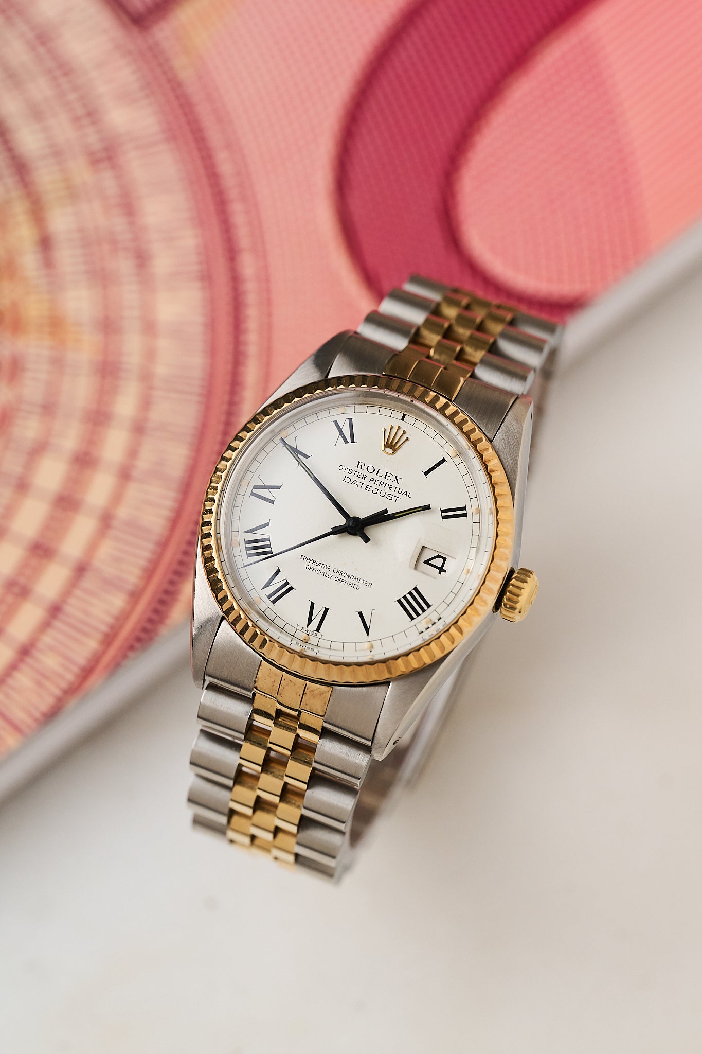 ROLEX DATEJUST 36 16013 'BUCKLEY DIAL' FULL SET