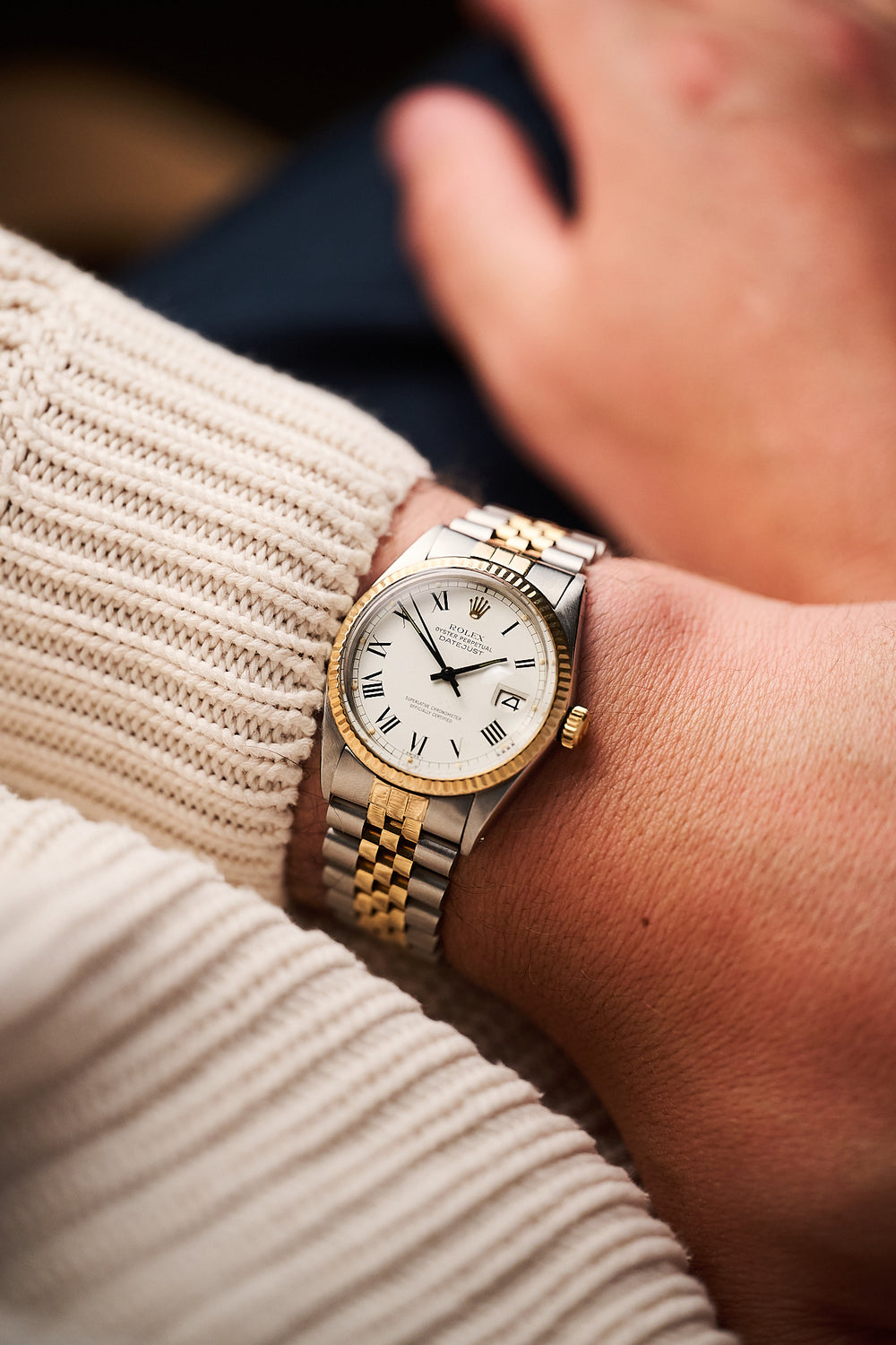 ROLEX DATEJUST 36 16013 'BUCKLEY DIAL' FULL SET
