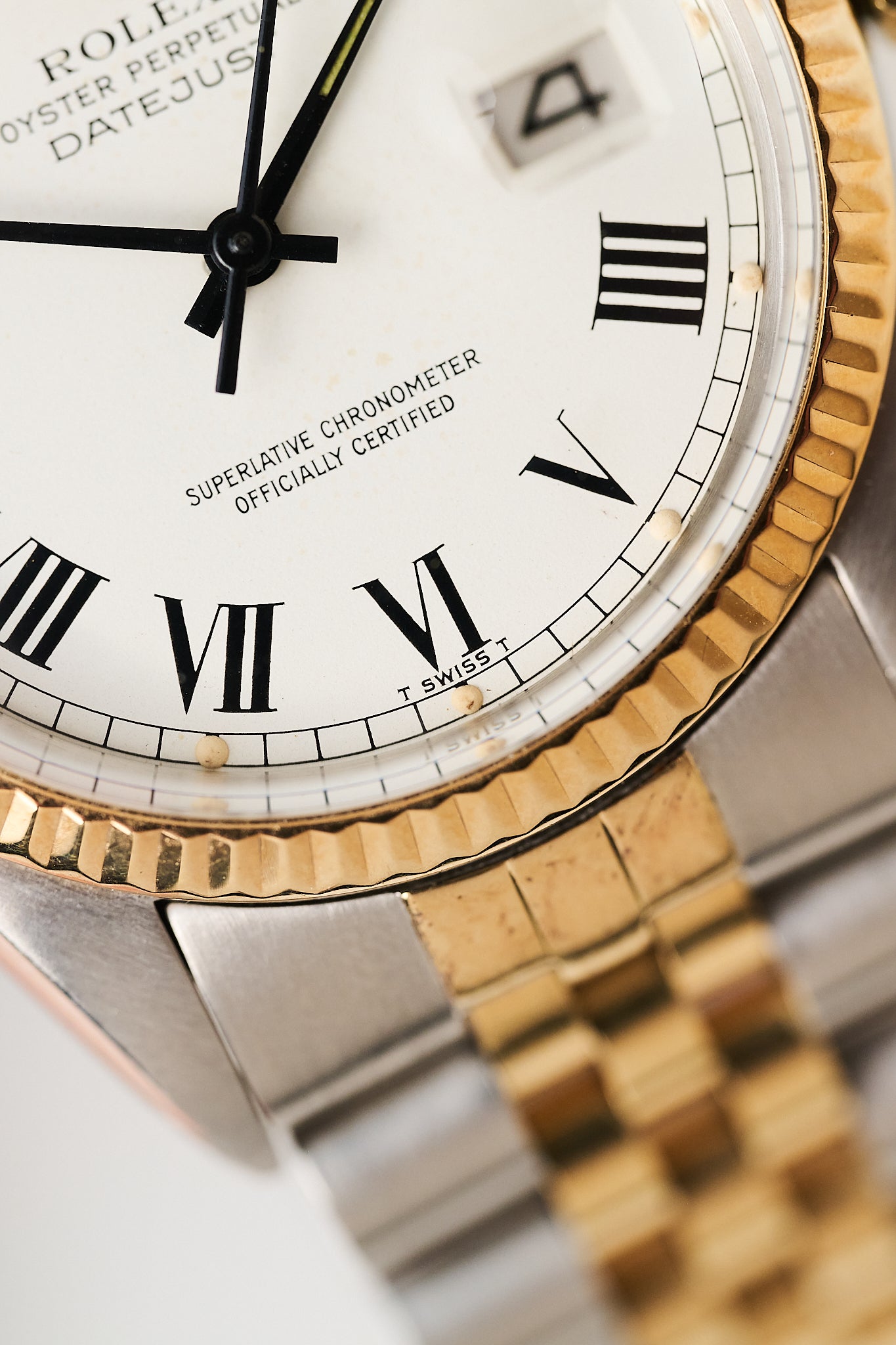 ROLEX DATEJUST 36 16013 'BUCKLEY DIAL' FULL SET