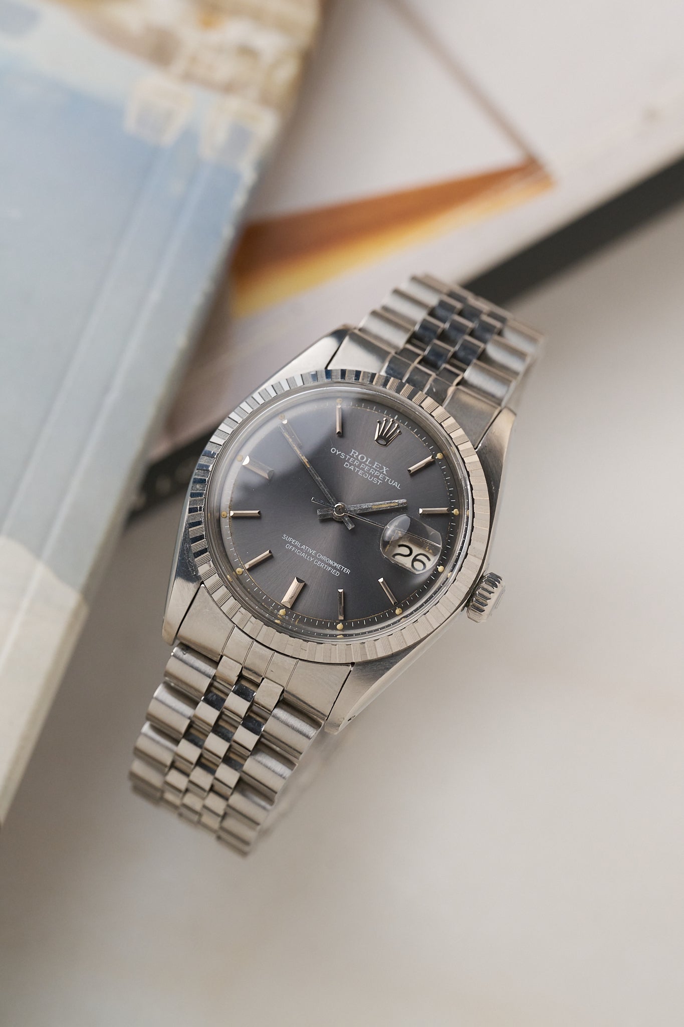 ROLEX DATEJUST 36 1603 'GREY DIAL'