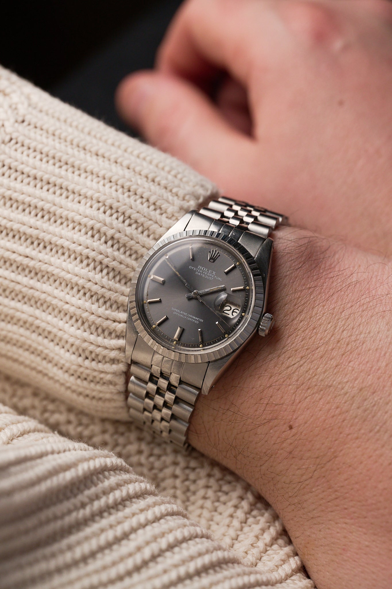 ROLEX DATEJUST 36 1603 'GREY DIAL'