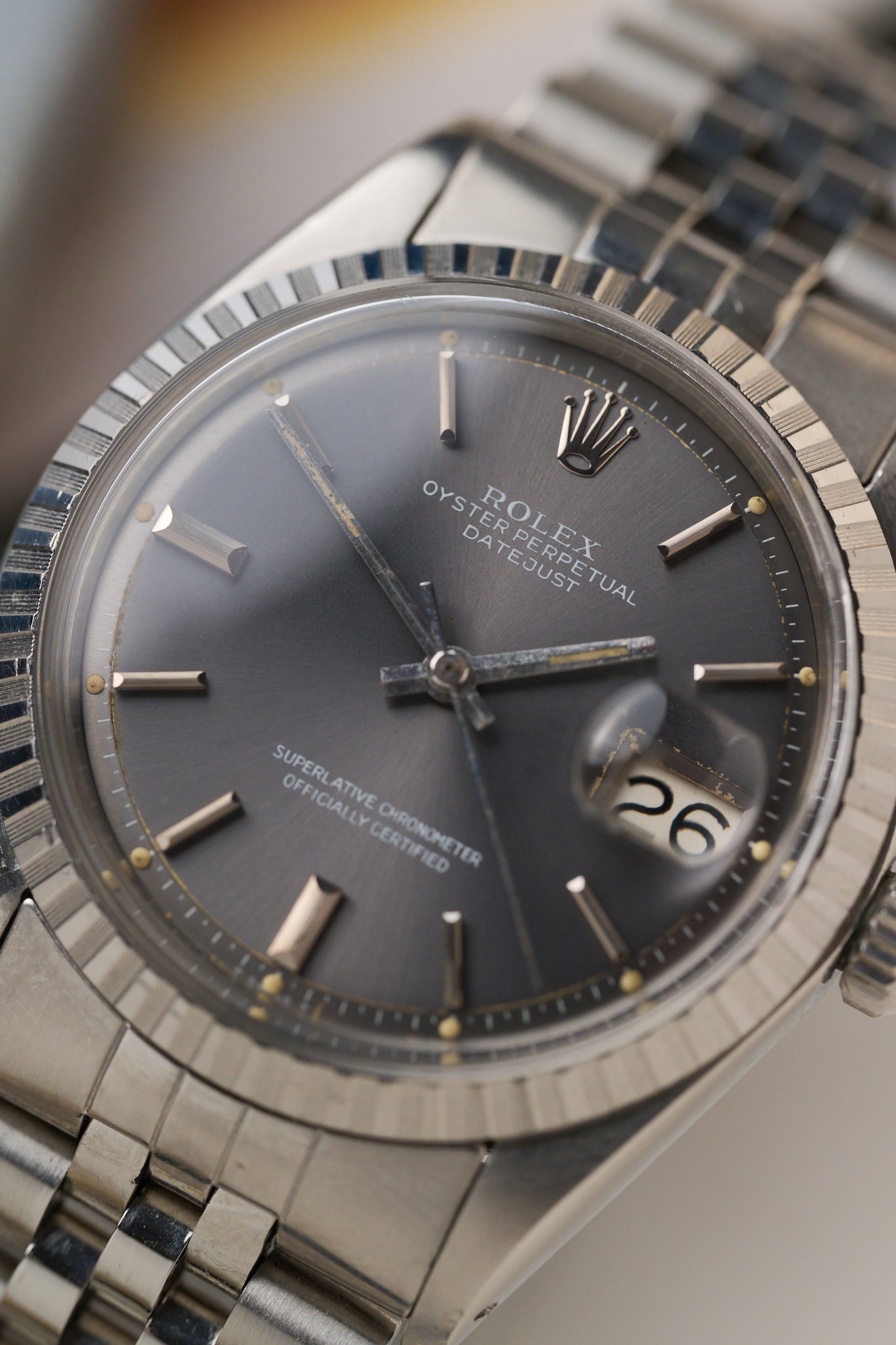 ROLEX DATEJUST 36 1603 'GREY DIAL'