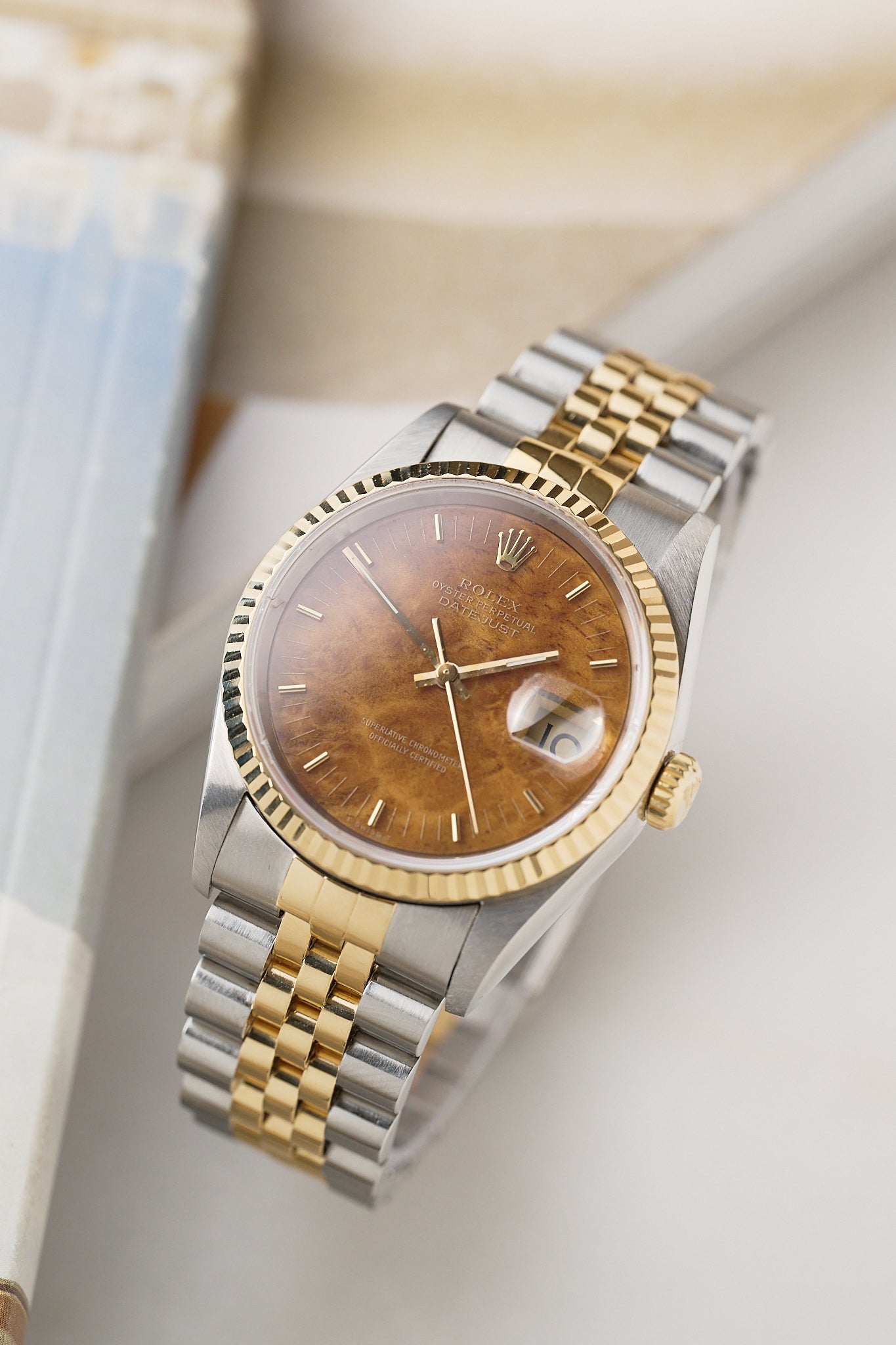 ROLEX DATEJUST 36 TWO-TONE 'WOOD DIAL'