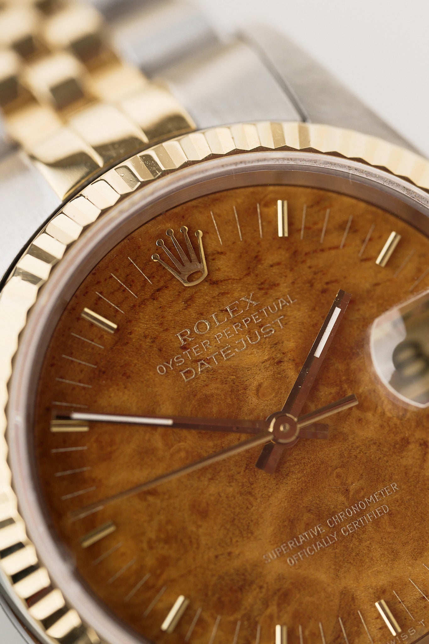 ROLEX DATEJUST 36 TWO-TONE 'WOOD DIAL'