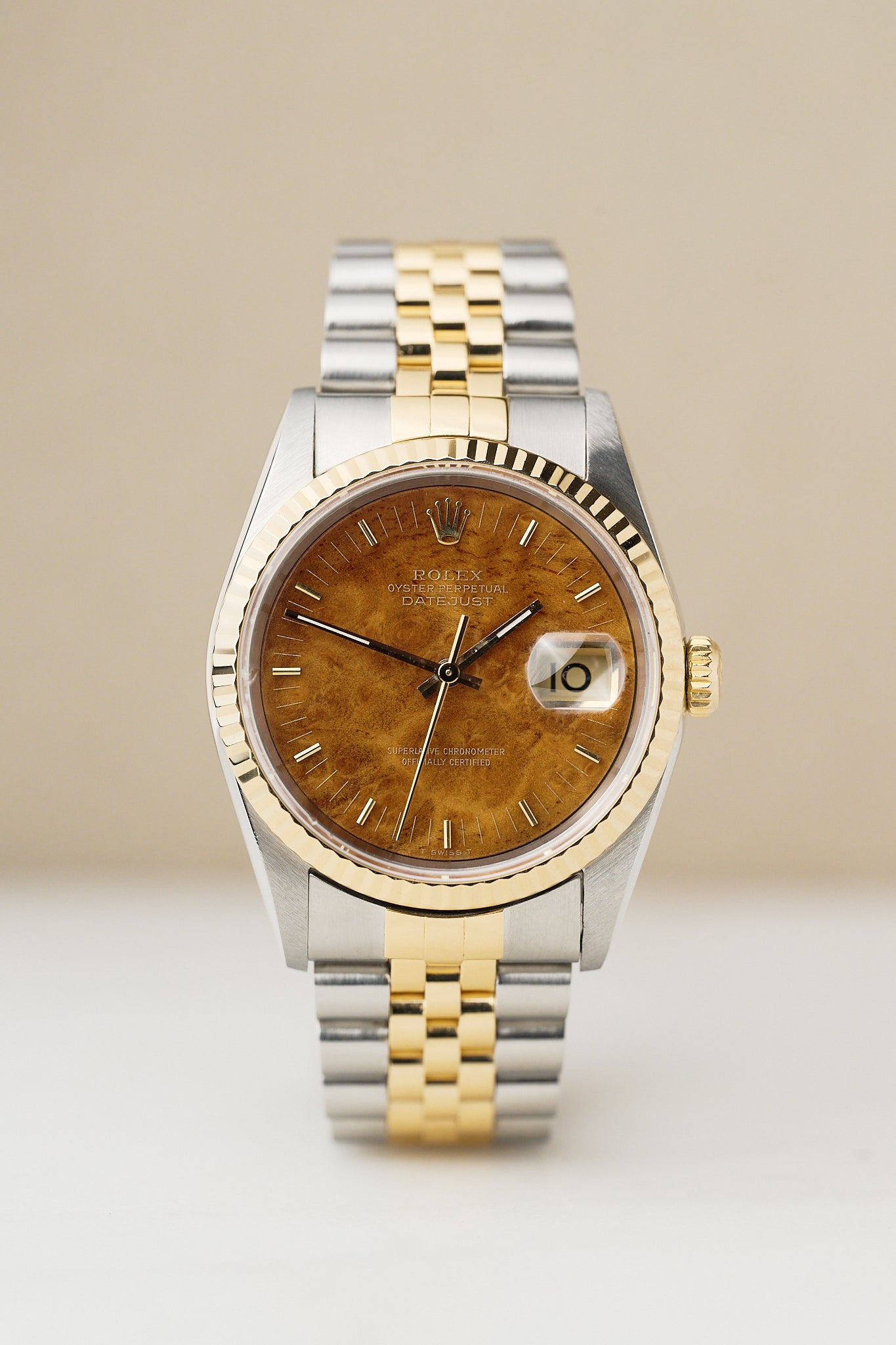 ROLEX DATEJUST 36 TWO-TONE 'WOOD DIAL'